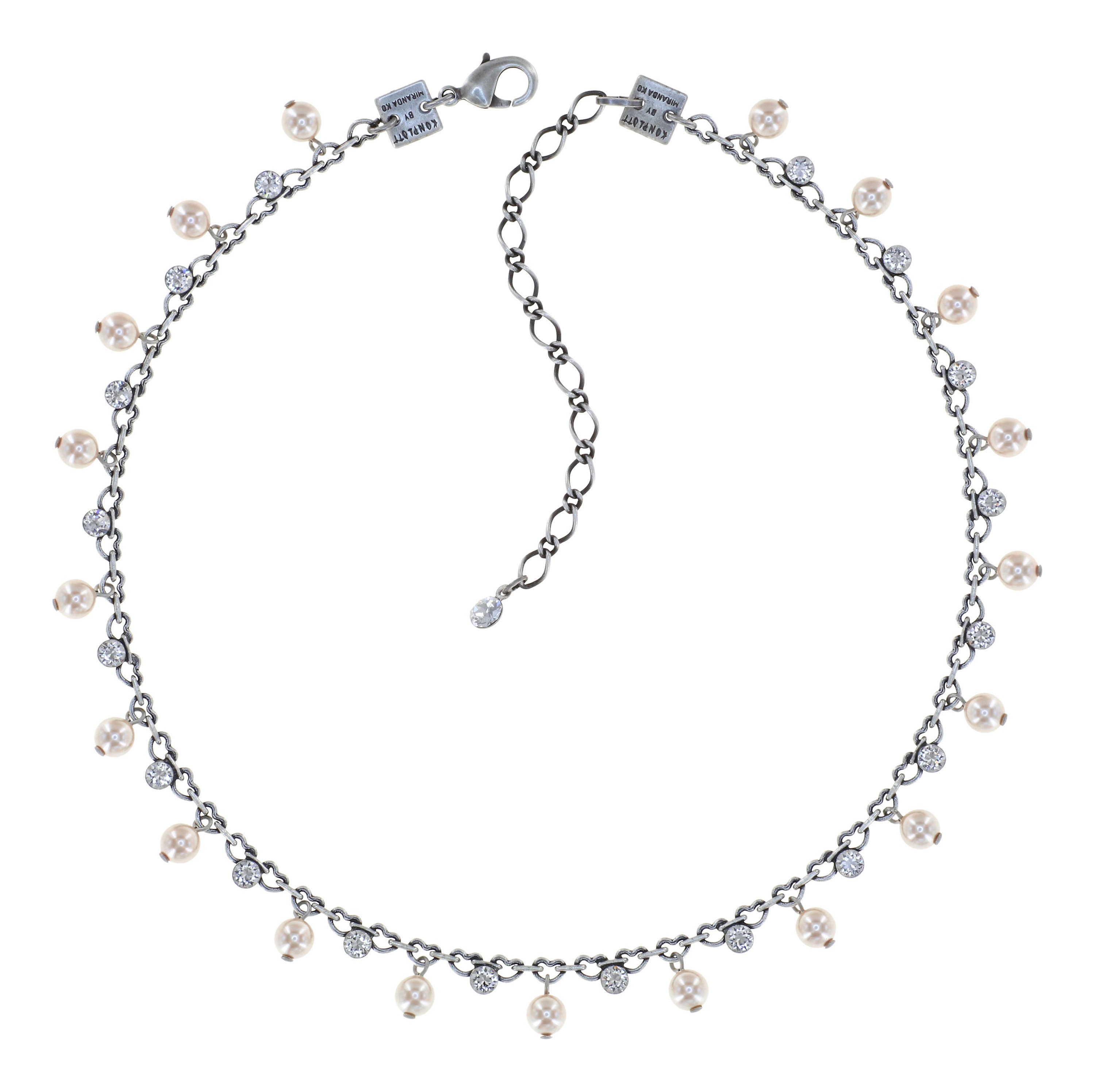 image pour Collier Pearl Shadow Blanc crystal 