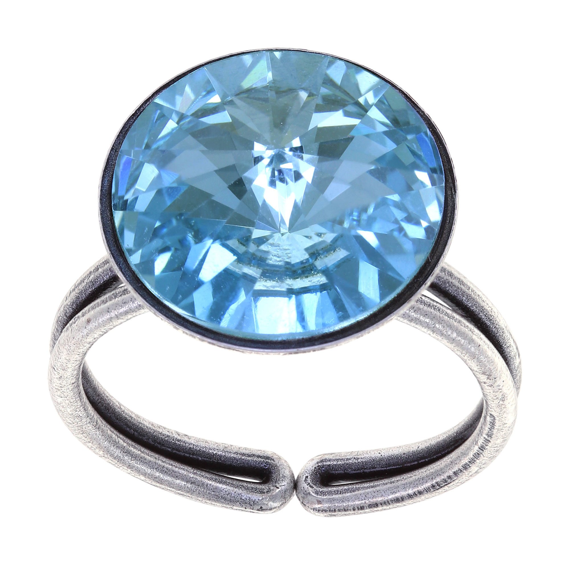 image for Ring Rivoli Light Blue aquamarine 14mm