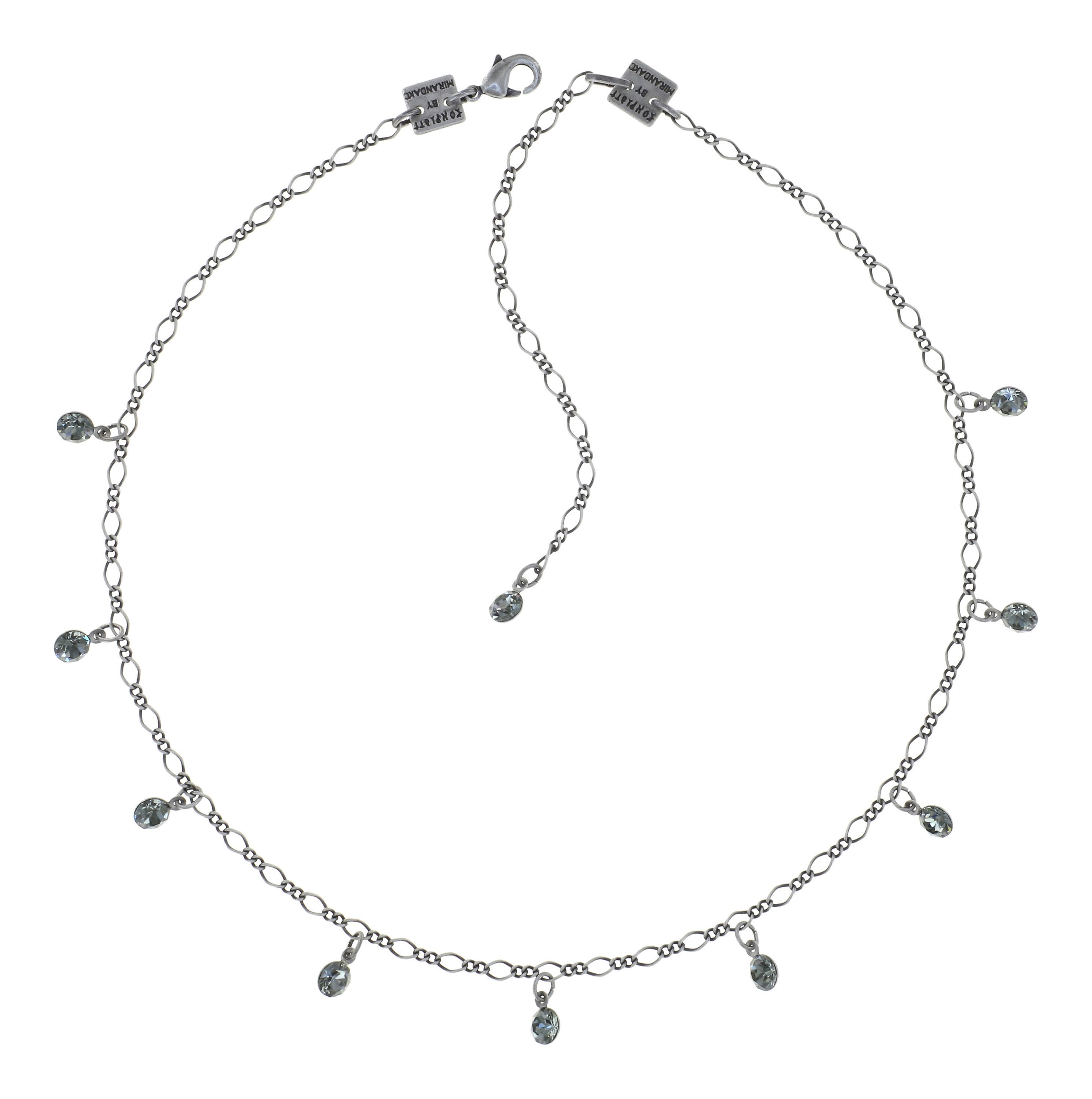 image for Necklace Tutui Collection Grey black diamond SS 24