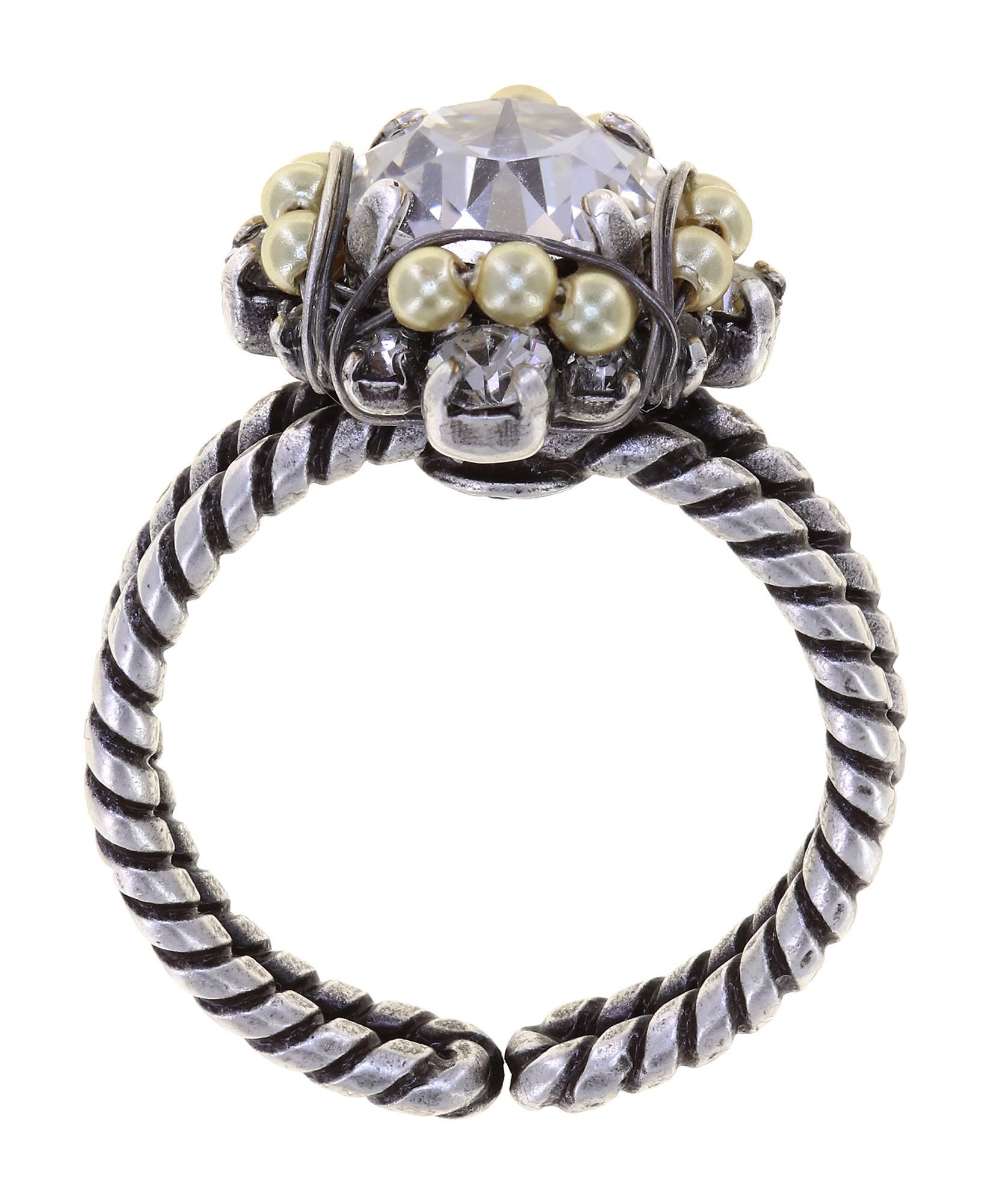Bild für Ring Pearl Shadow weiß Kristall 