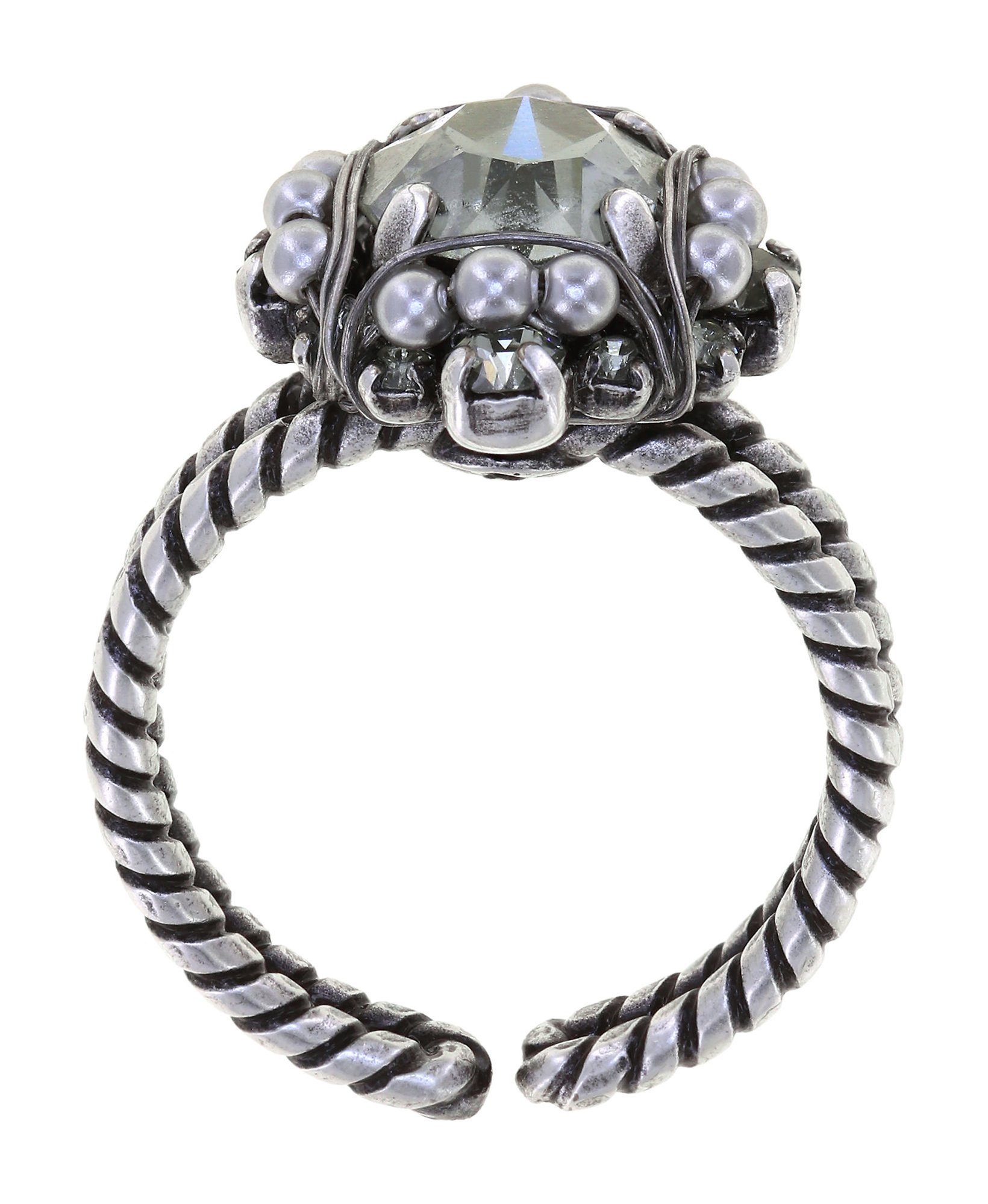 Bild für Ring Pearl Shadow Grau Schwarzer Diamant 
