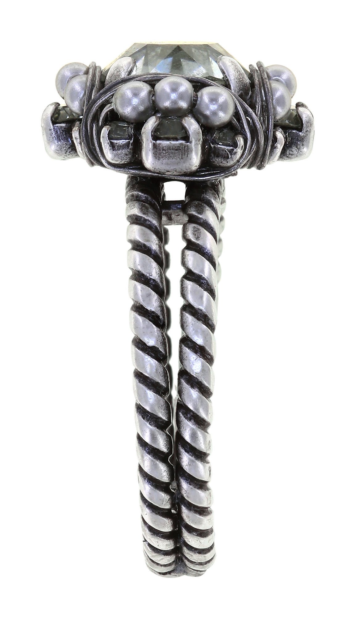 Bild für Ring Pearl Shadow Grau Schwarzer Diamant 