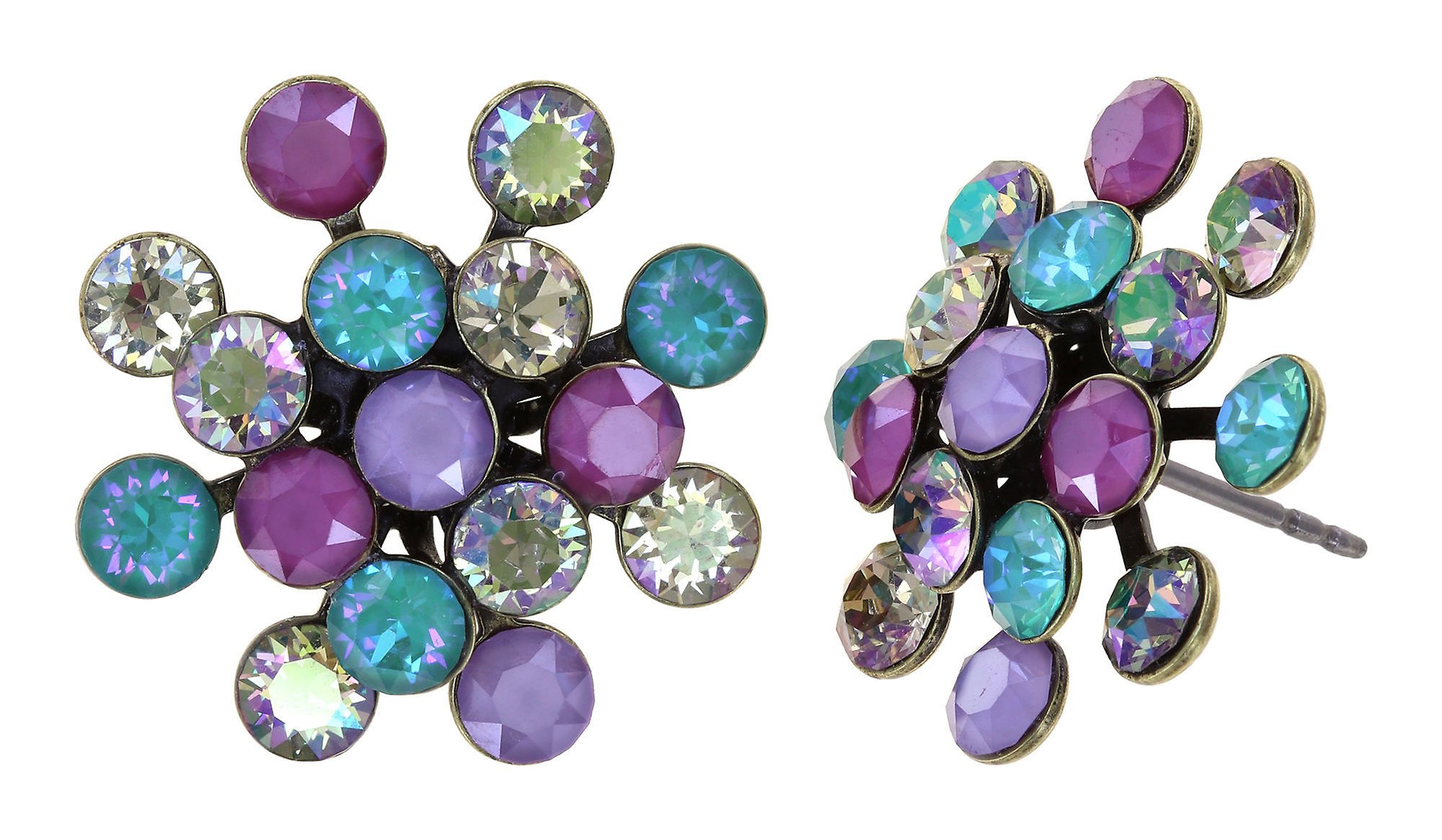 image for Earring Stud Magic Fireball Unicorn Multi Classic Size (21mm Ø)