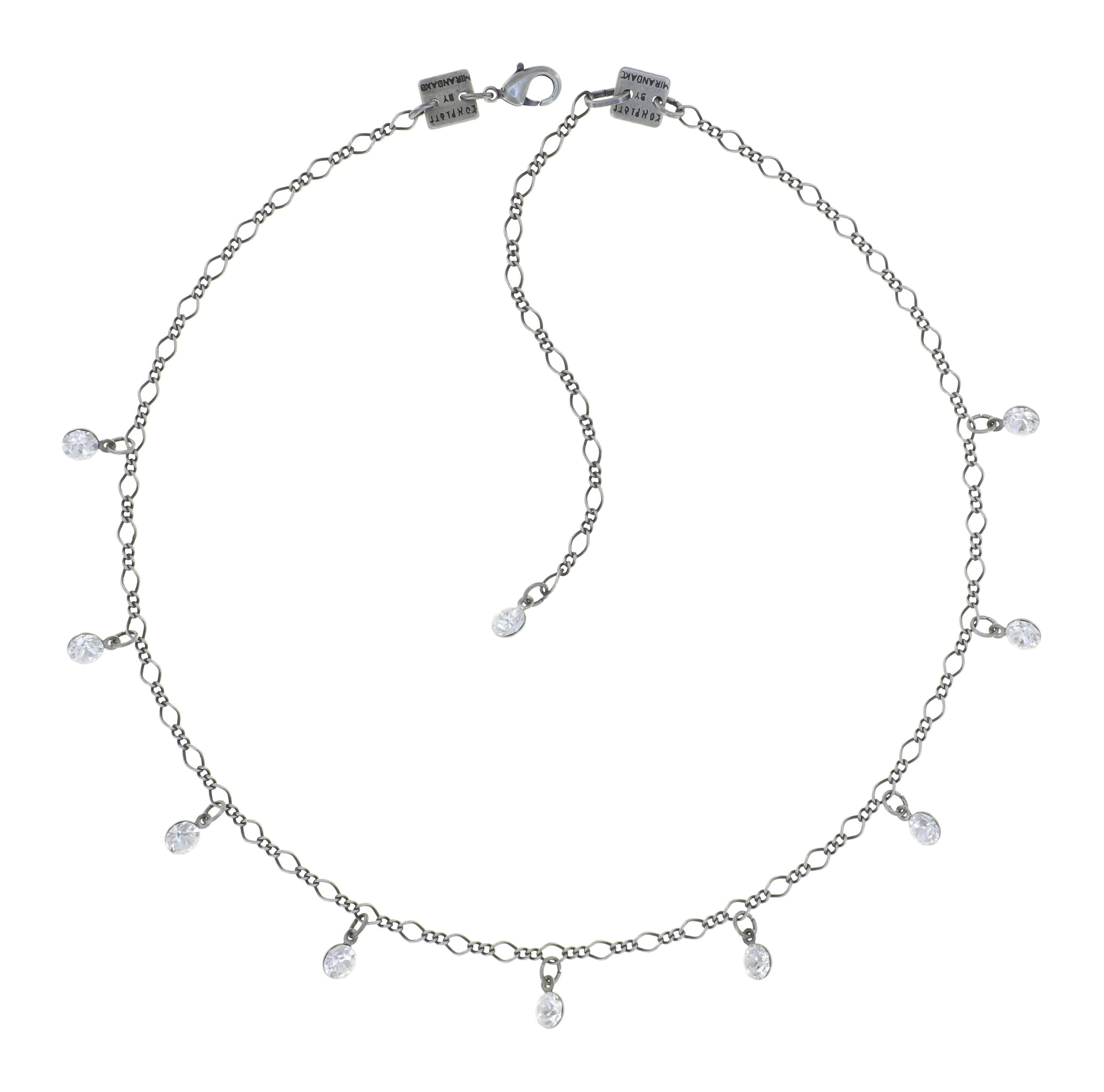 image for Necklace Tutui Collection White crystal SS 24