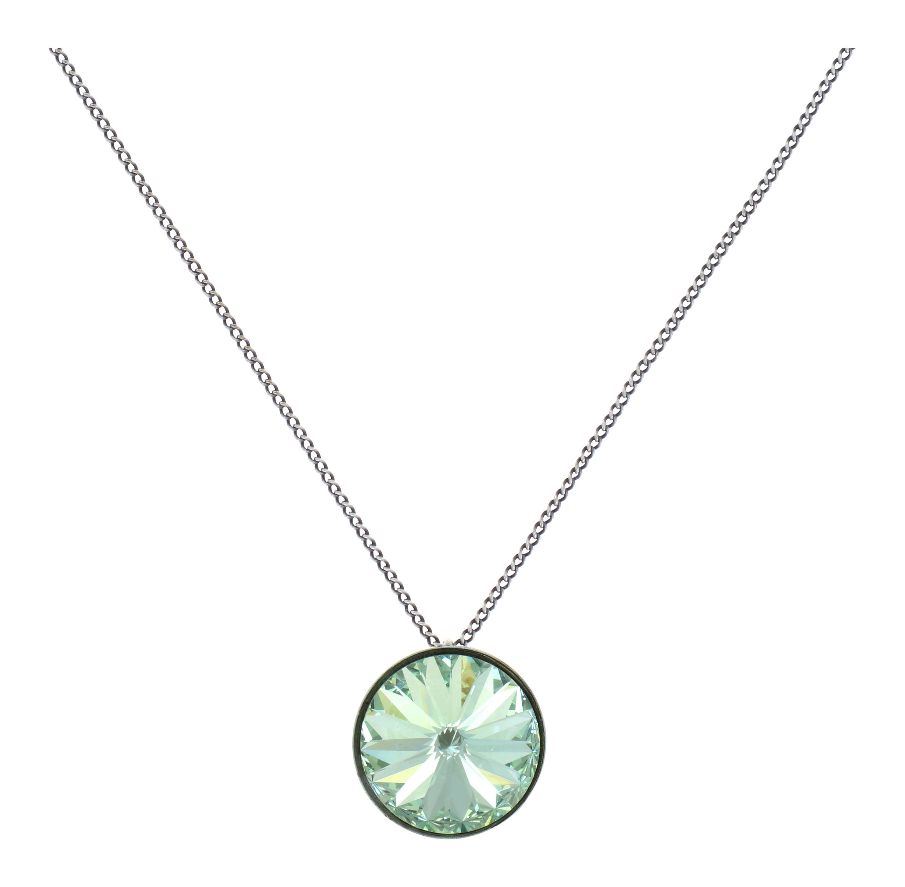 image pour Collier pendant Rivoli Vert Clair chrysolite 