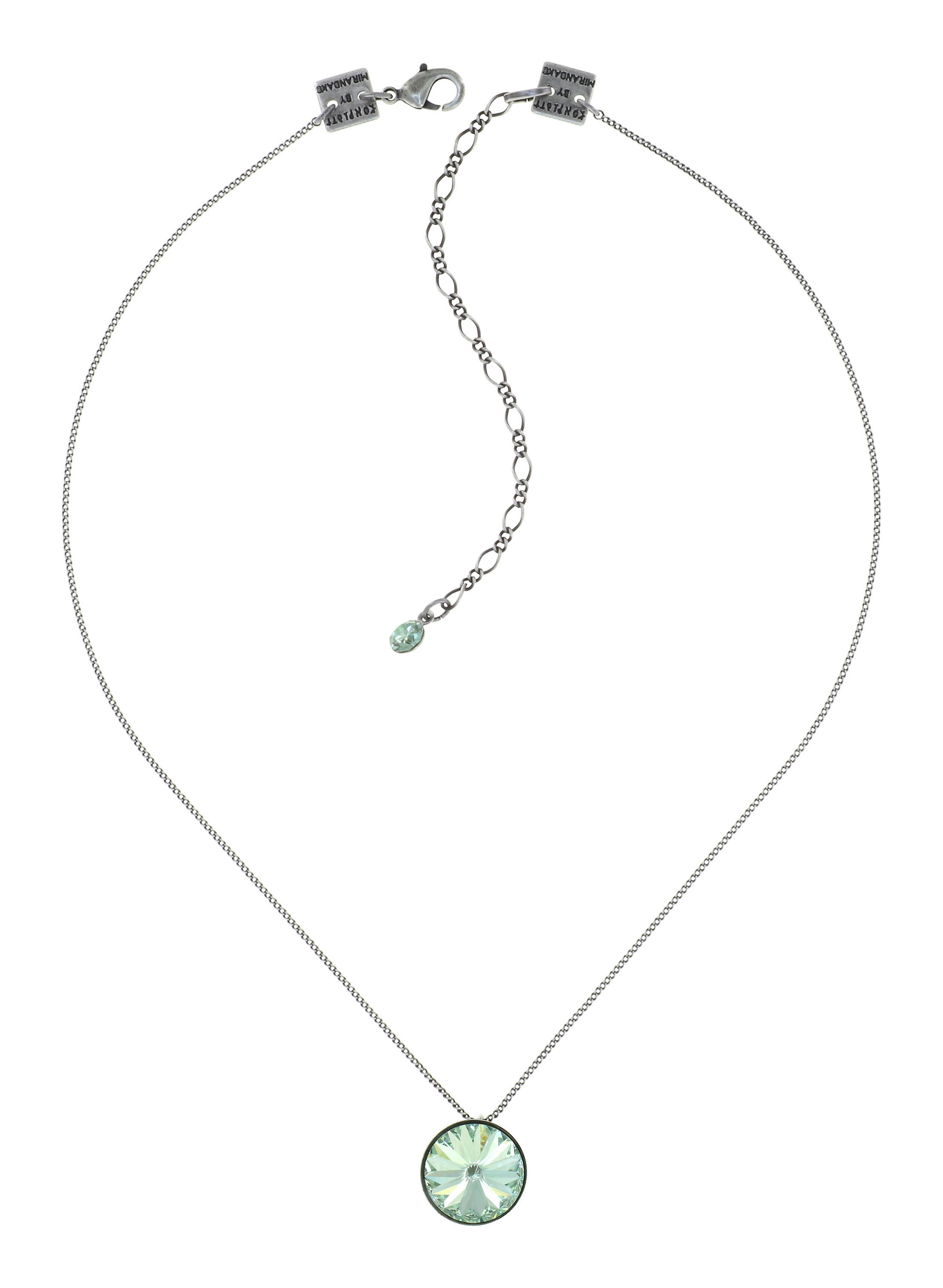 image pour Collier pendant Rivoli Vert Clair chrysolite 