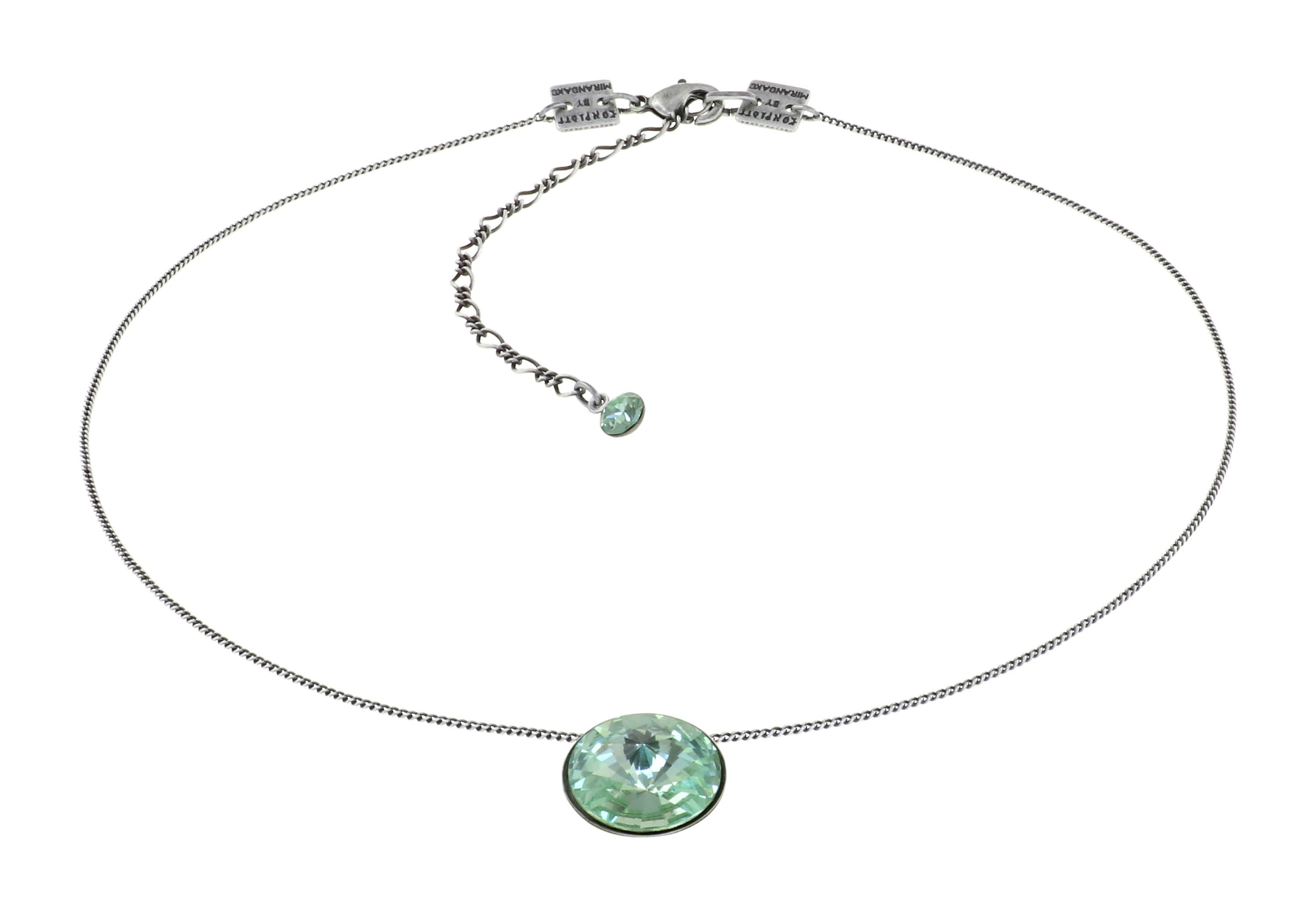 image pour Collier pendant Rivoli Vert Clair chrysolite 