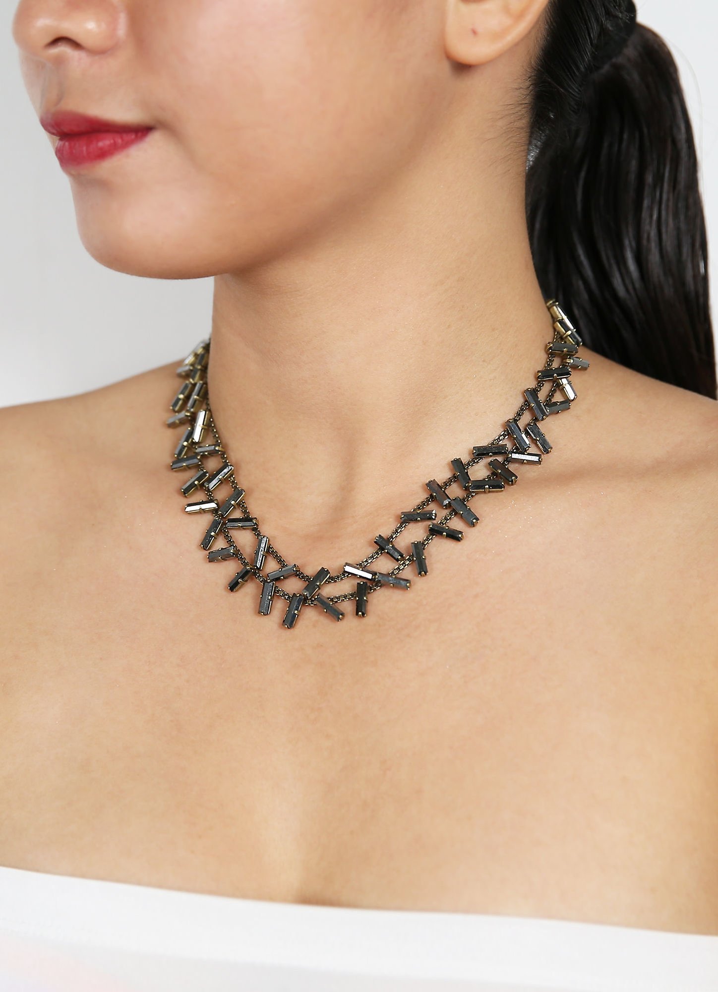 image pour Collier Jumping Baguette Lumière D'ombre grey 