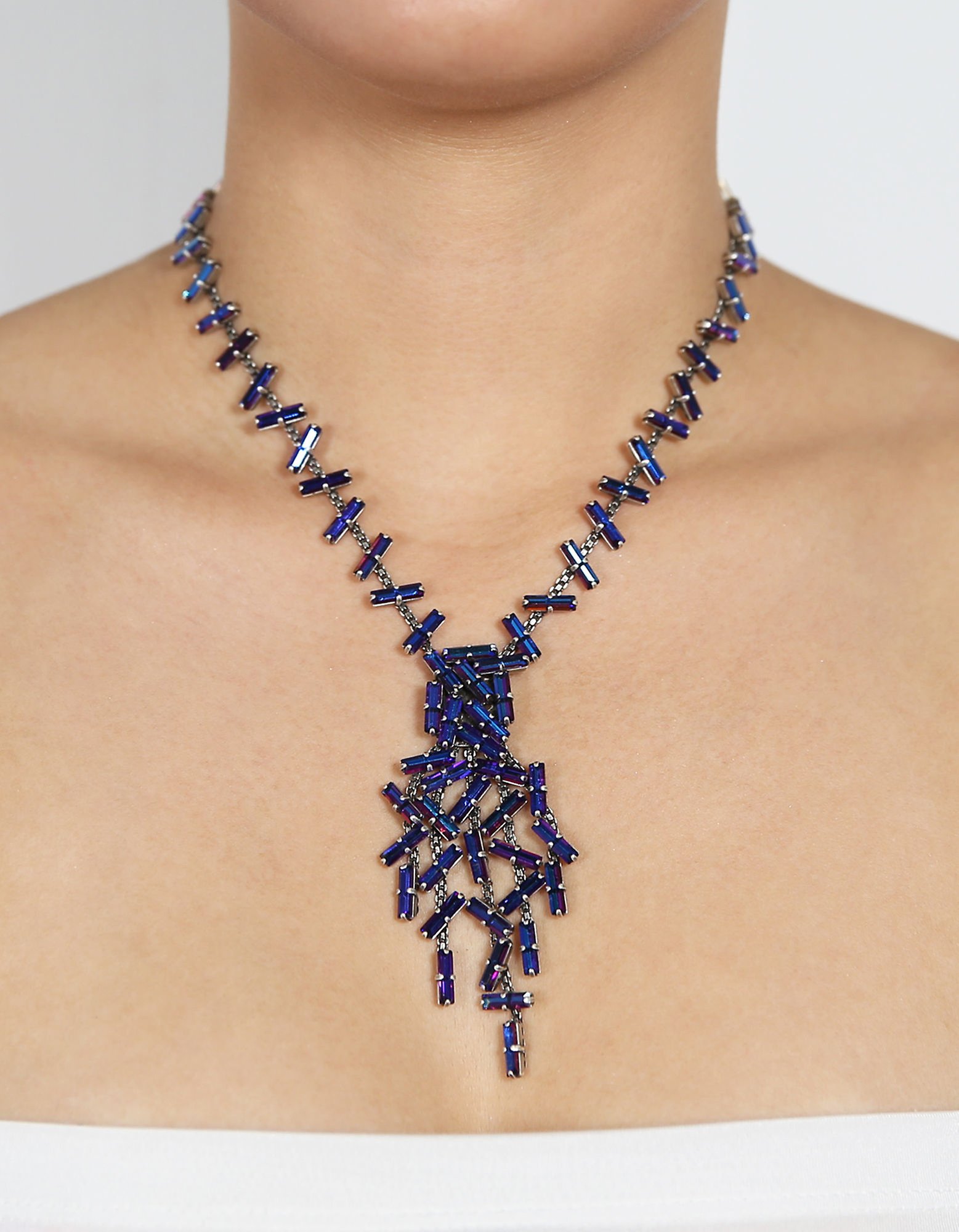 image pour Collier Jumping Baguette Violet Feu pink/lila 