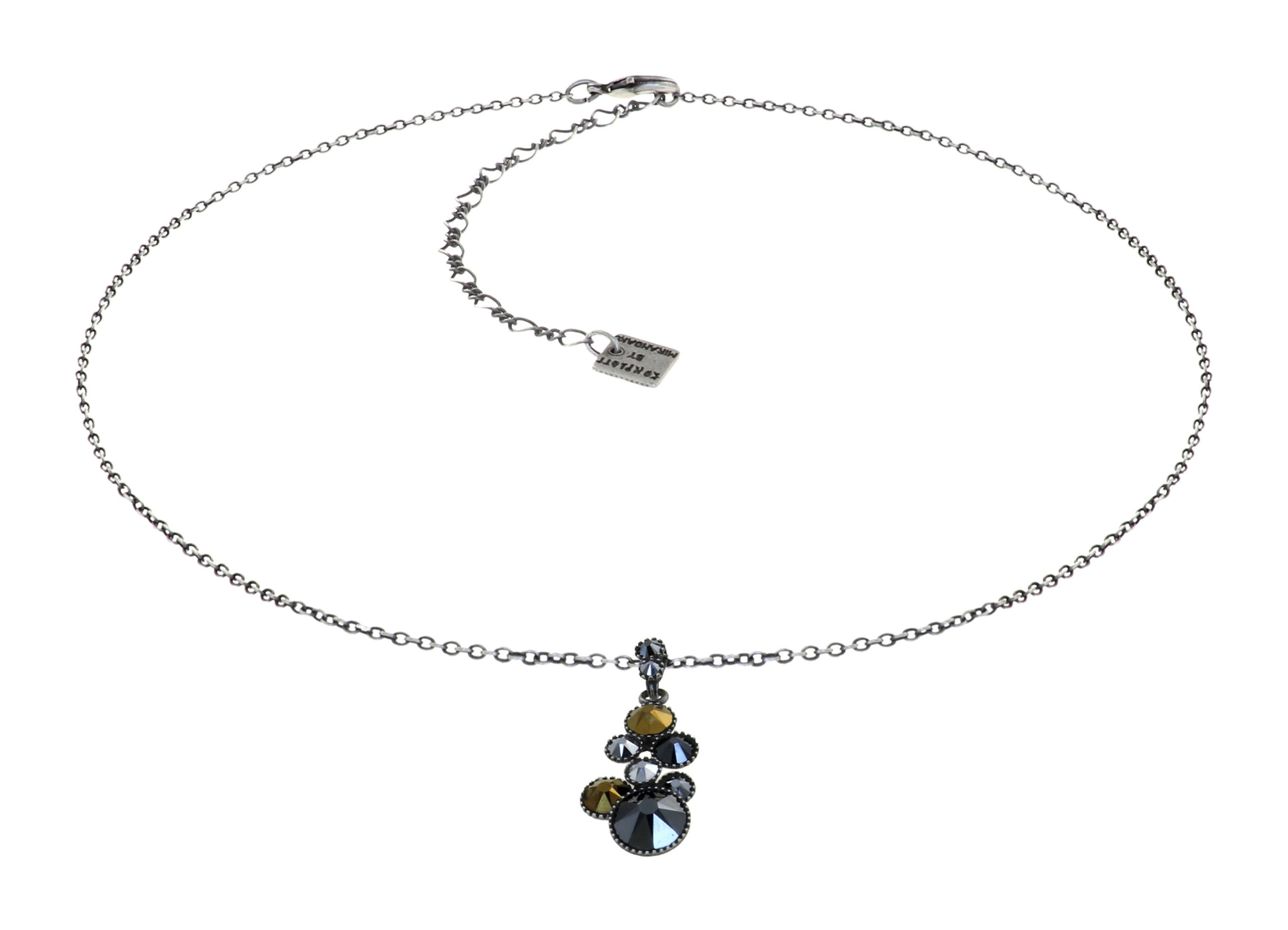 image pour Collier pendant Water Cascade Météore black/brown 