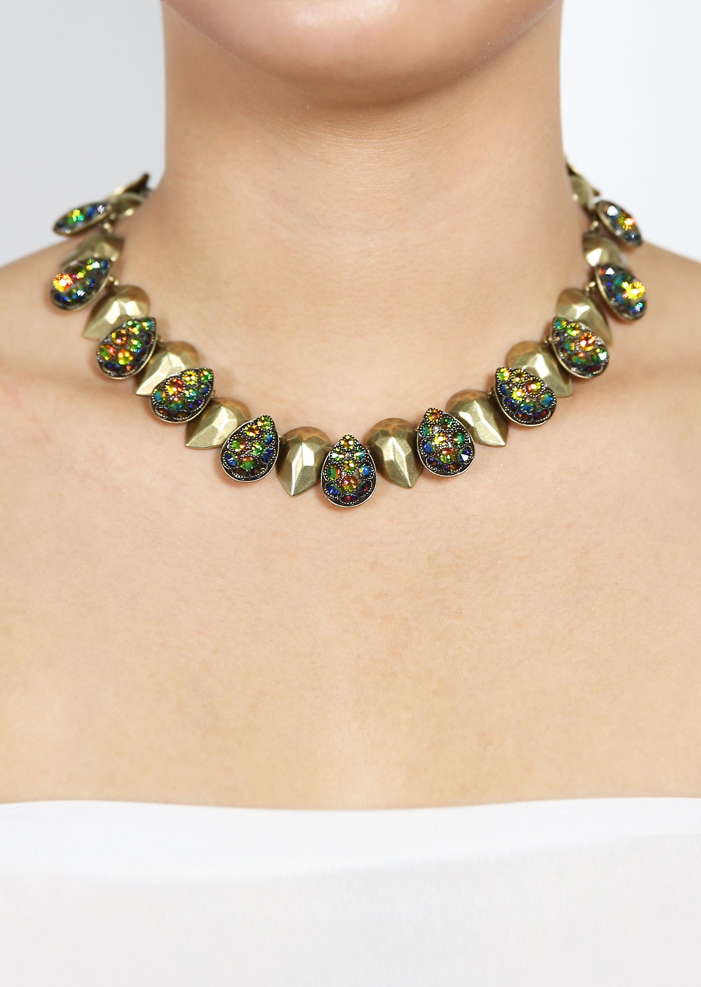 image for Necklace Tears of Joy Northern Lights Green size M