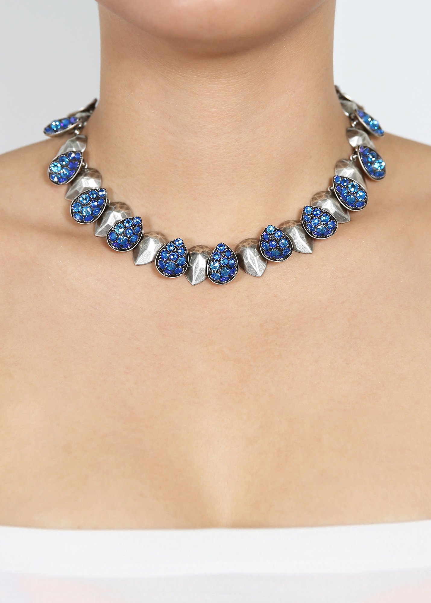 image for Necklace Tears of Joy Blue Lagoon Blue size M