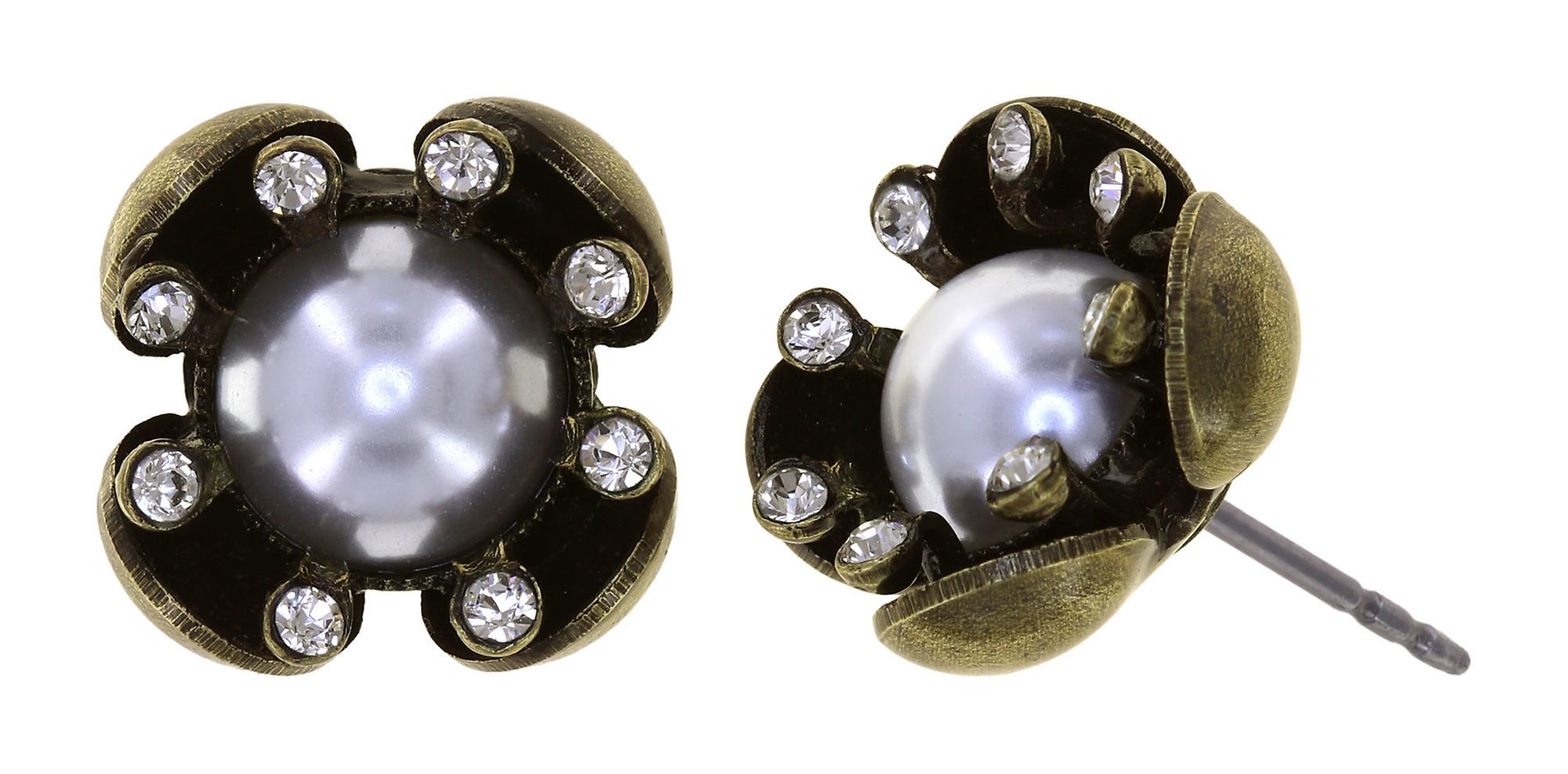 image for Earring stud Where the Lilac Bloom Soft Classic white 