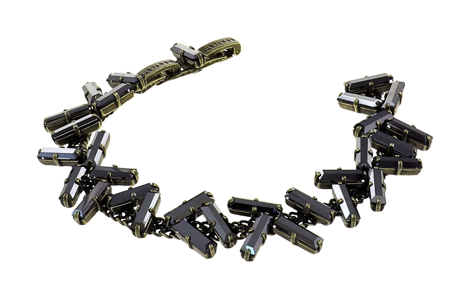 image for Bracelet Jumping Baguette Shadow Light grey 