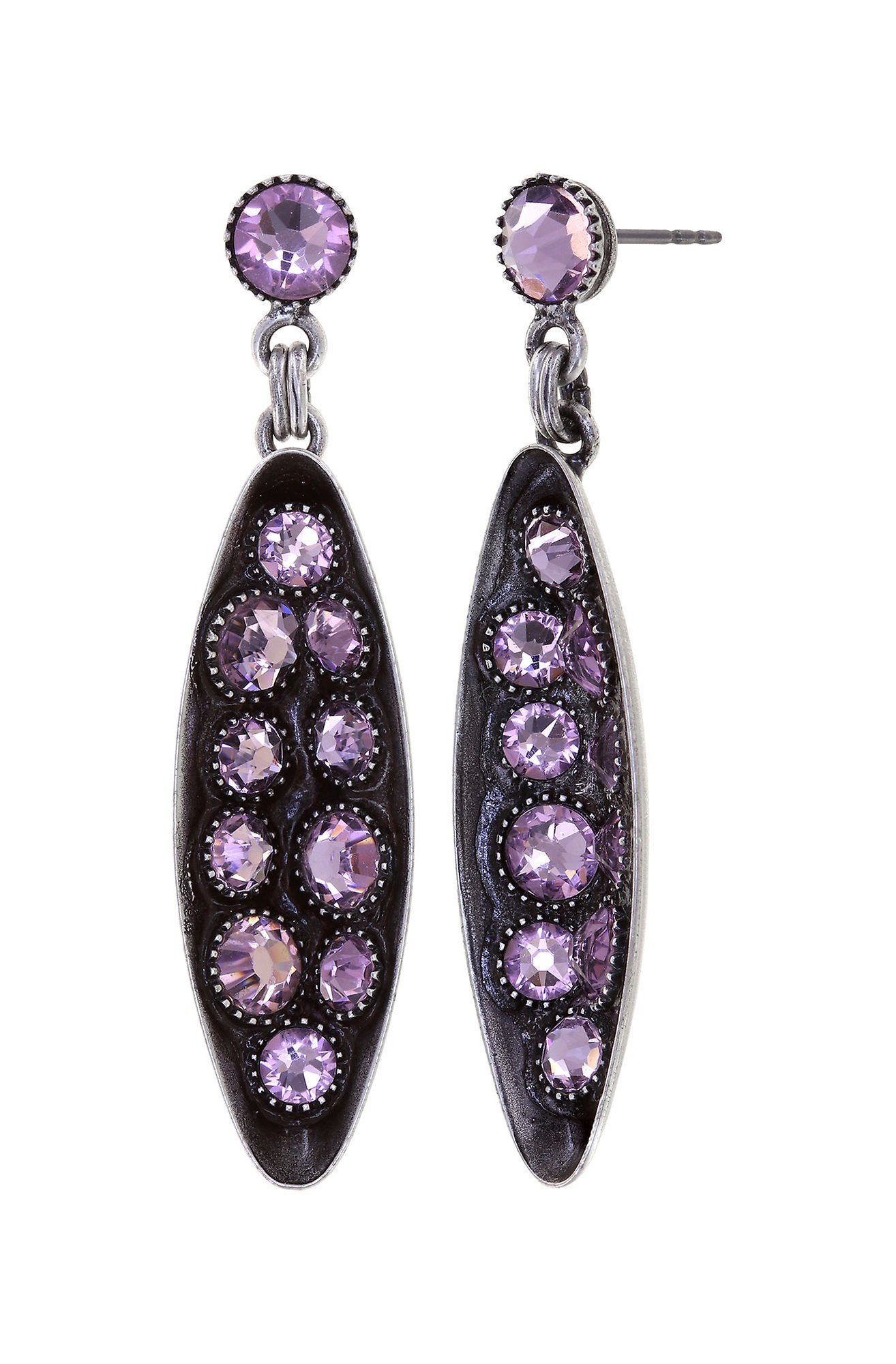 image for Earring stud dangling Back To The Future Skin Shine Beige 