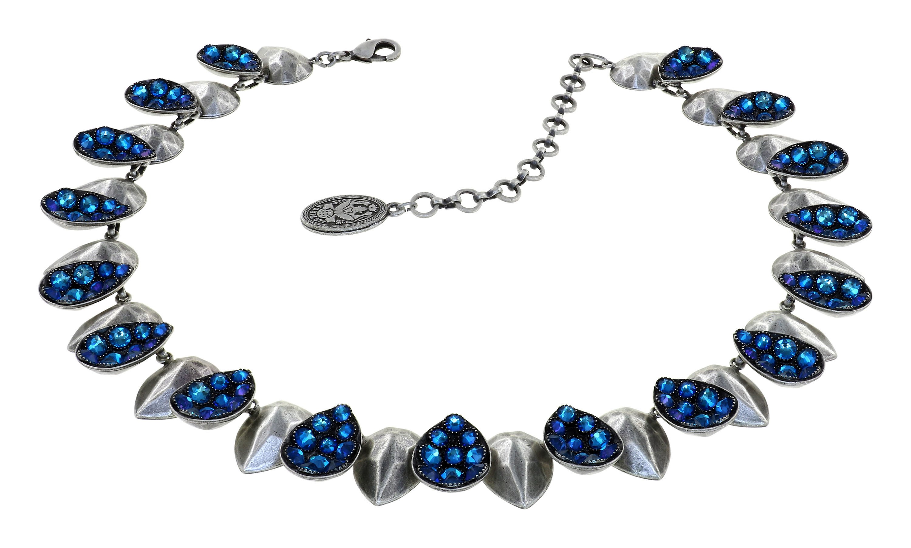 Bild für Halskette Tears of Joy Blau Lagune Blau Größe M