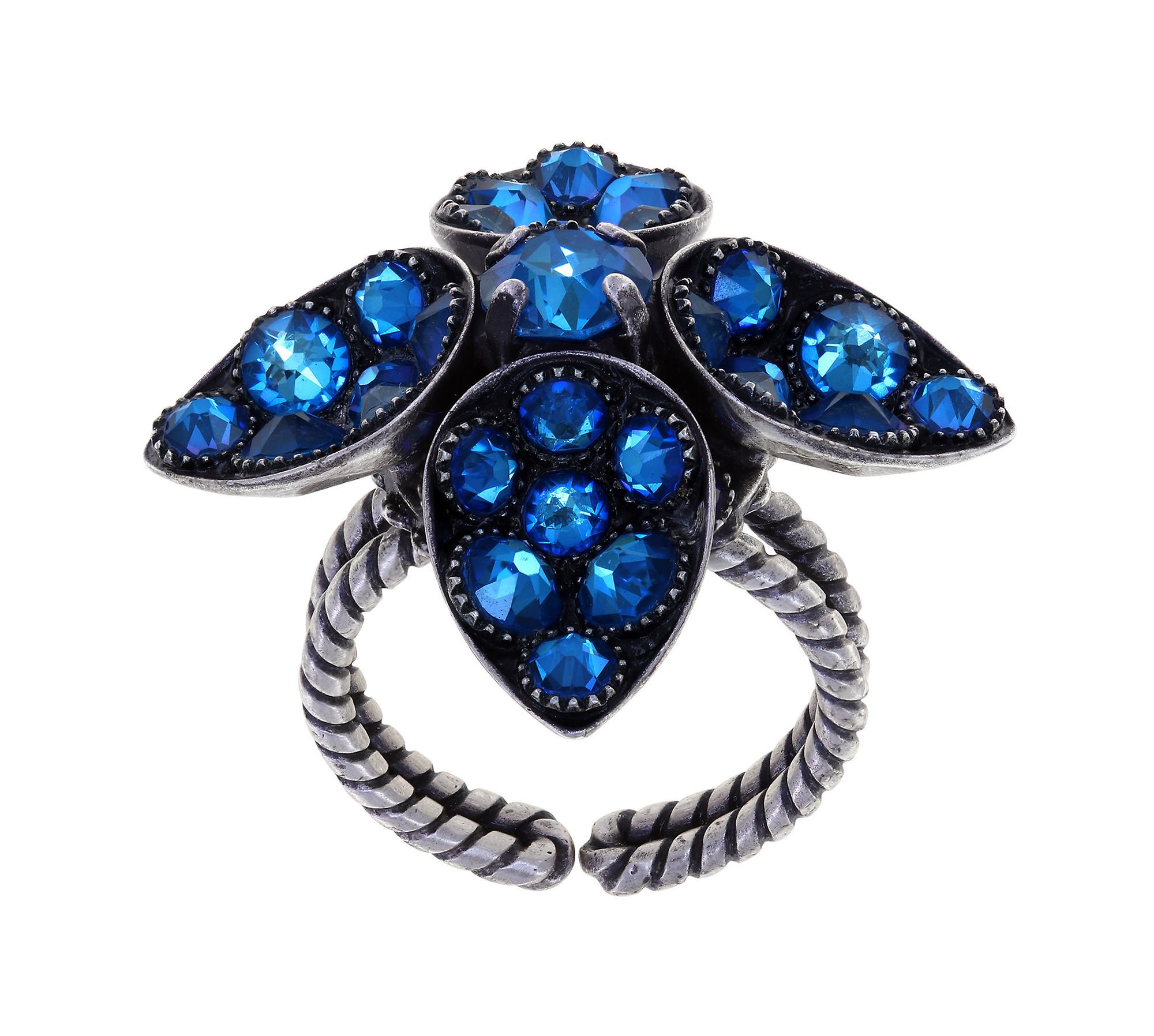 Bild für Ring Tears of Joy Blau Lagune Blau Größe S