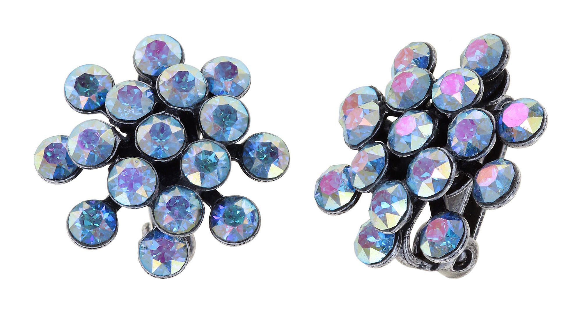 Bild für Ohrringe mit Clip Magic Fireball Nordlicht blue/lila mini