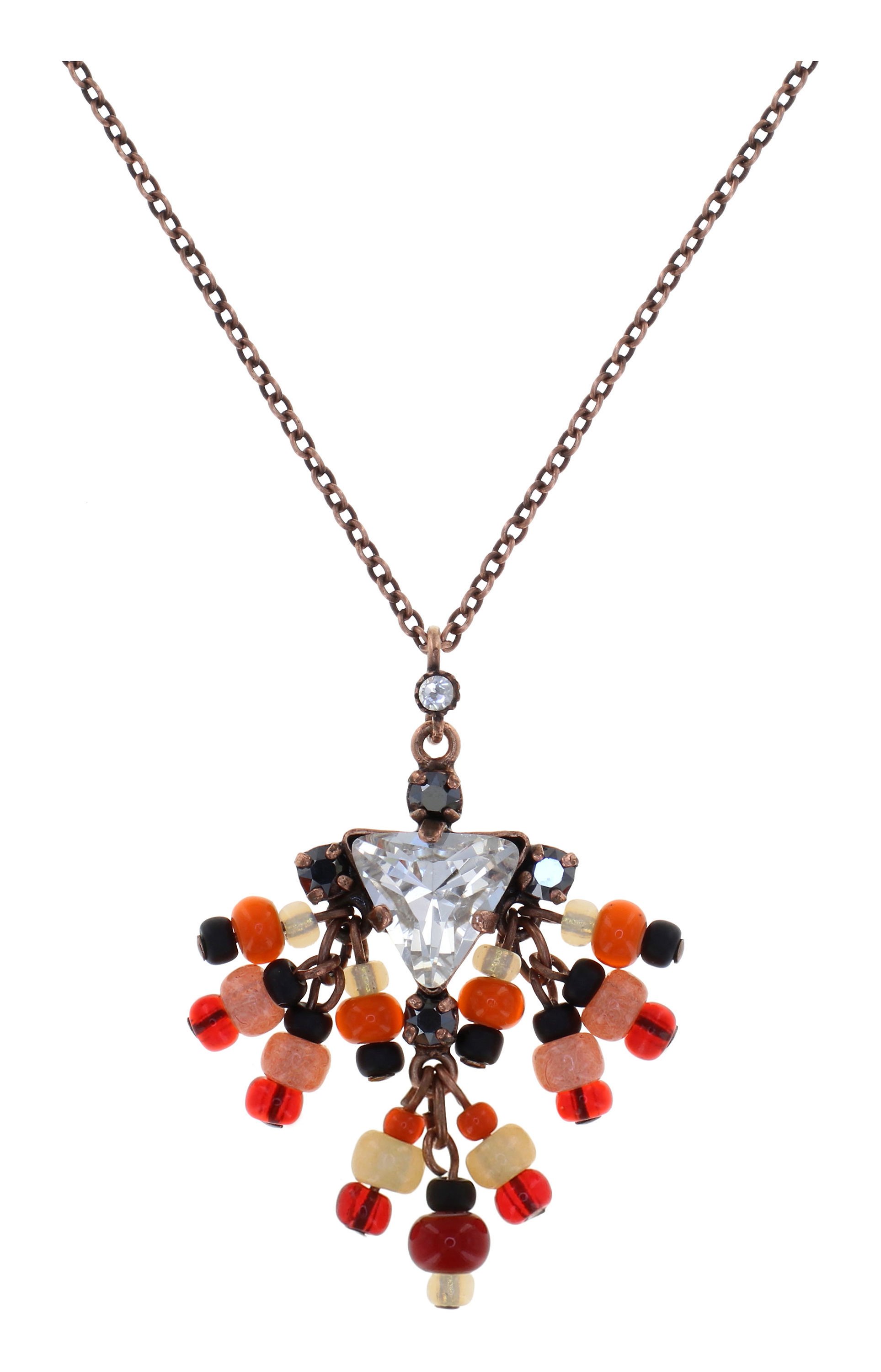 image pour Collier pendant Hippie Épice Terreuse black/red 