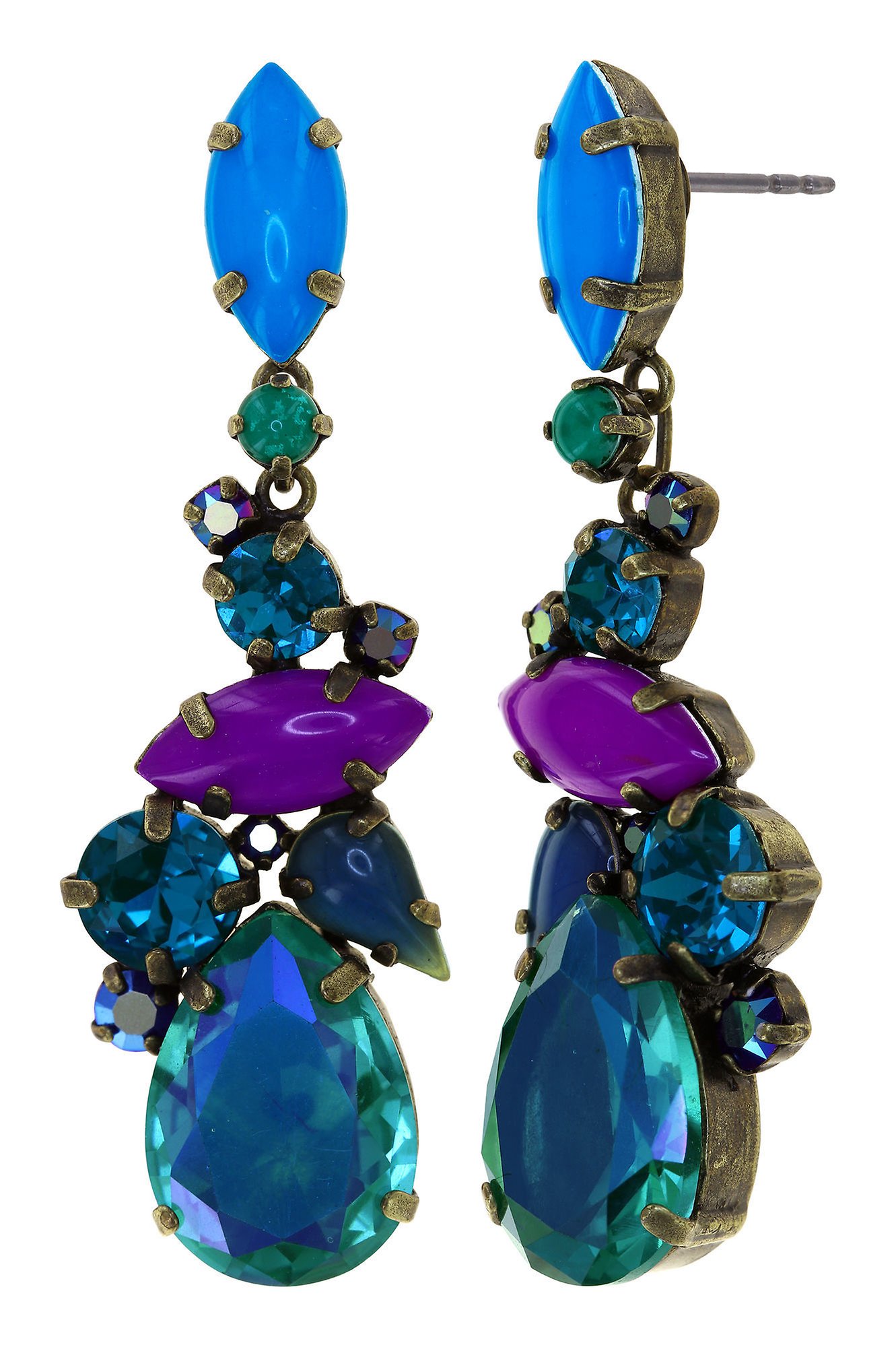 image for Earring Stud Dangling Afternoon Tea Poison Mix Multi 