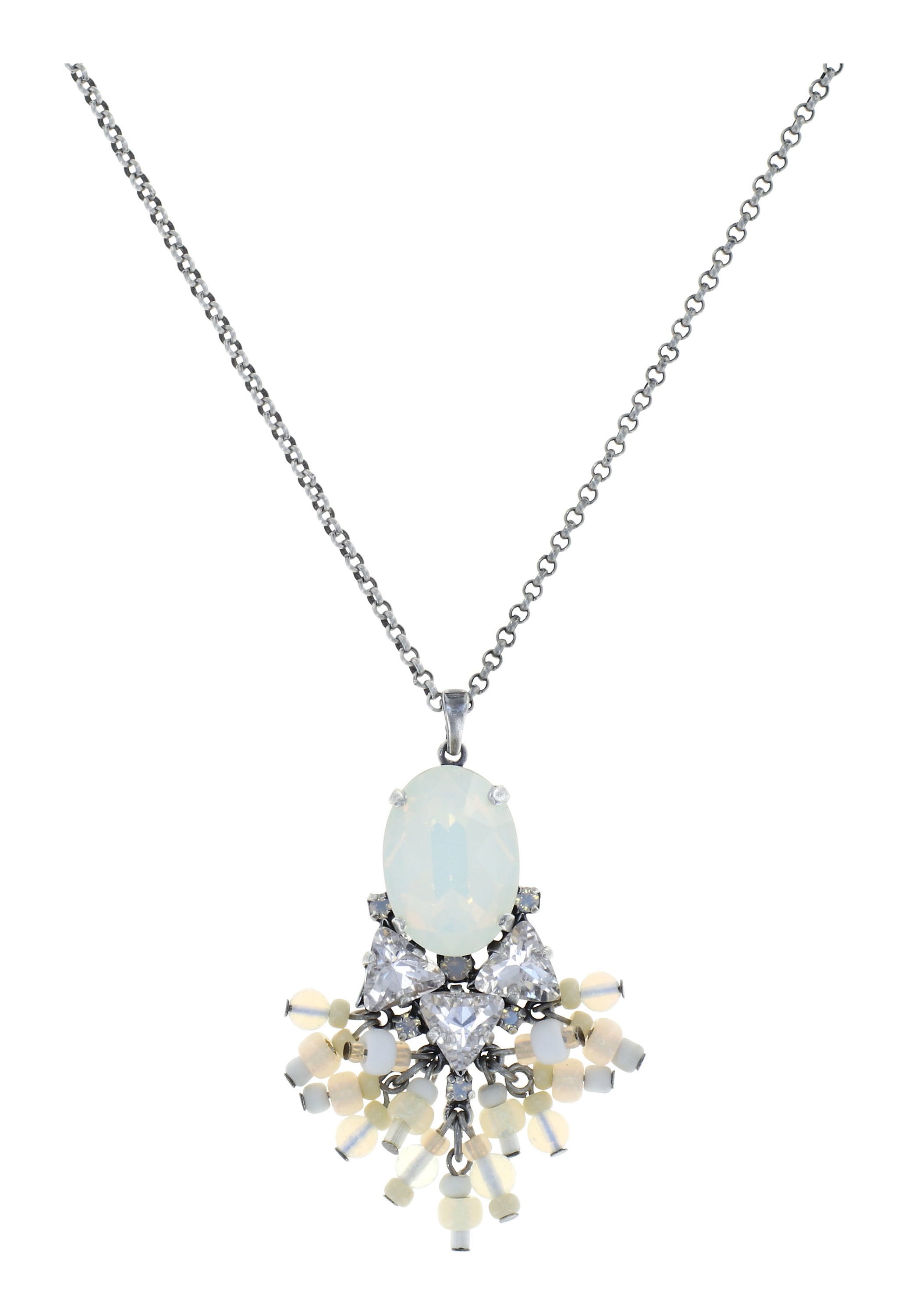 image pour Collier pendant Hippie Blanc Vanille white 