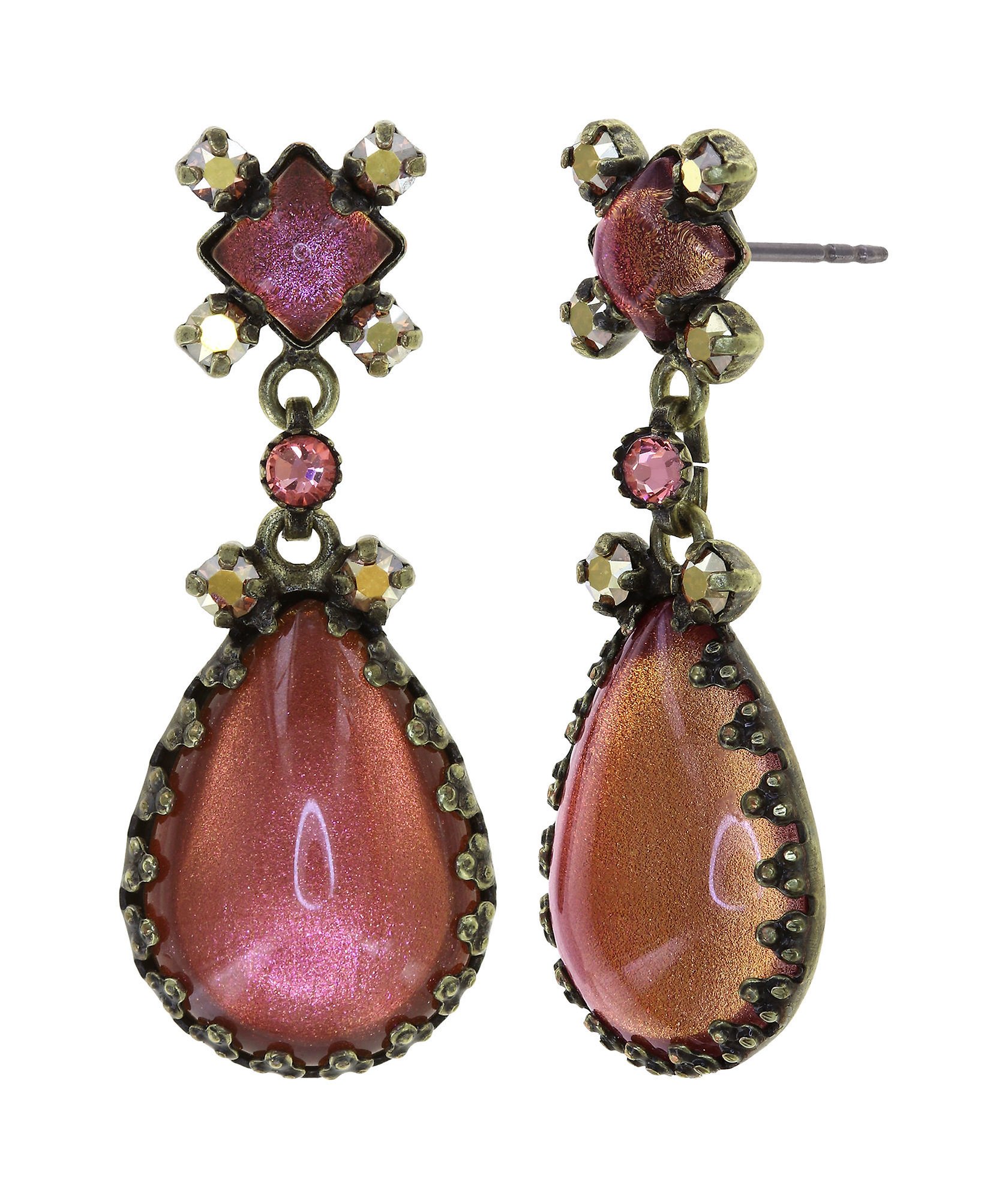 image pour Clou d'oreille pendant Mary Queen of Scots Éclat Toxique Brown 