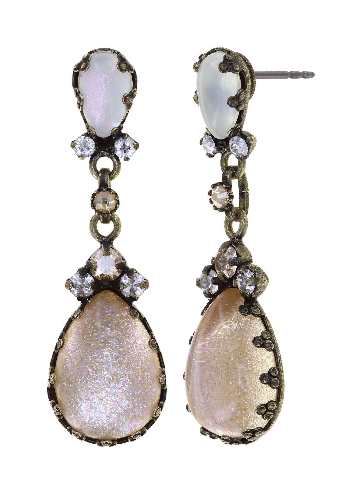 image pour Clou d'oreille pendant Mary Queen of Scots Champagne white/beige 