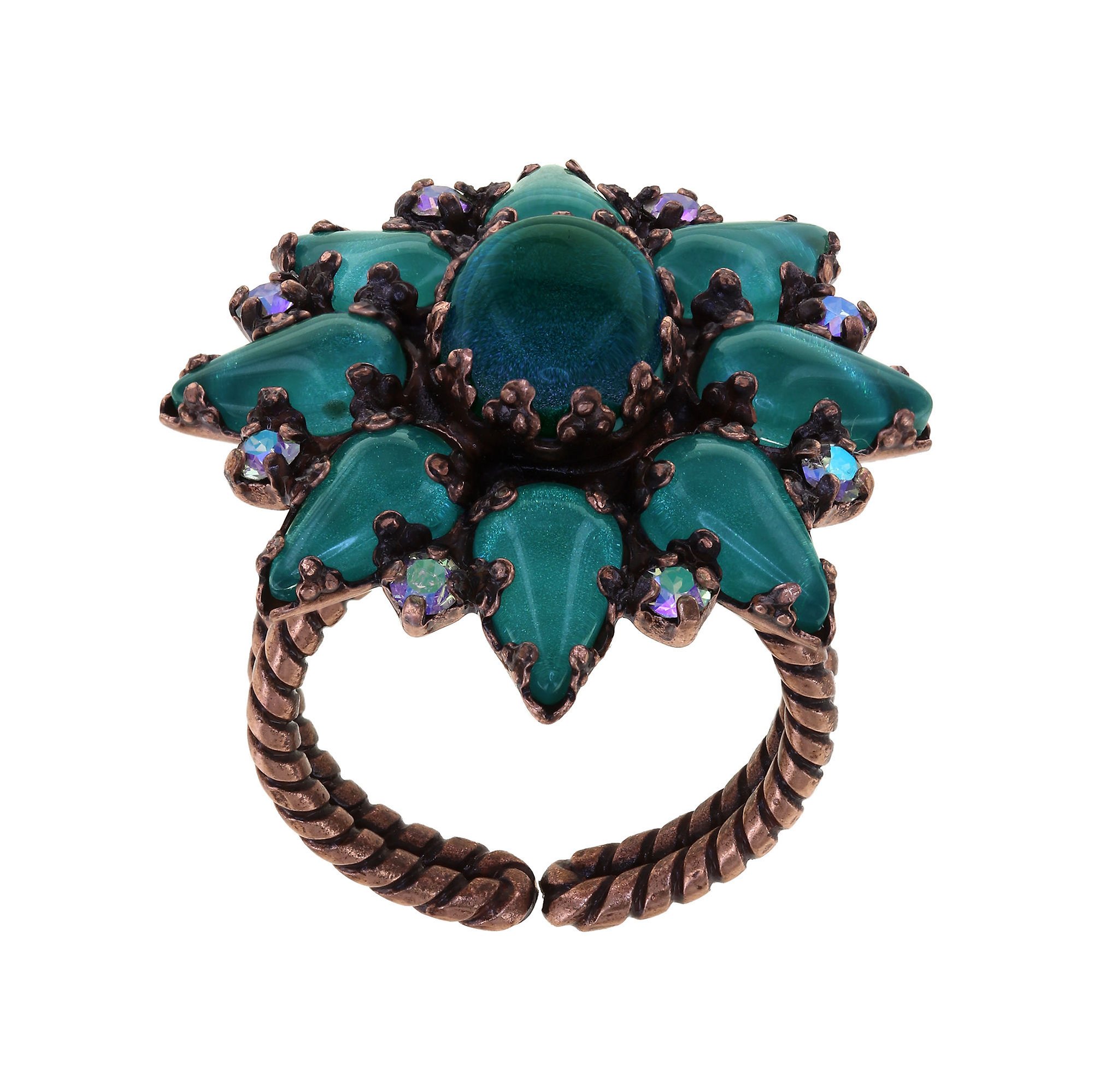 image pour Anneau Mary Queen of Scots Flamme Bleue Blue 