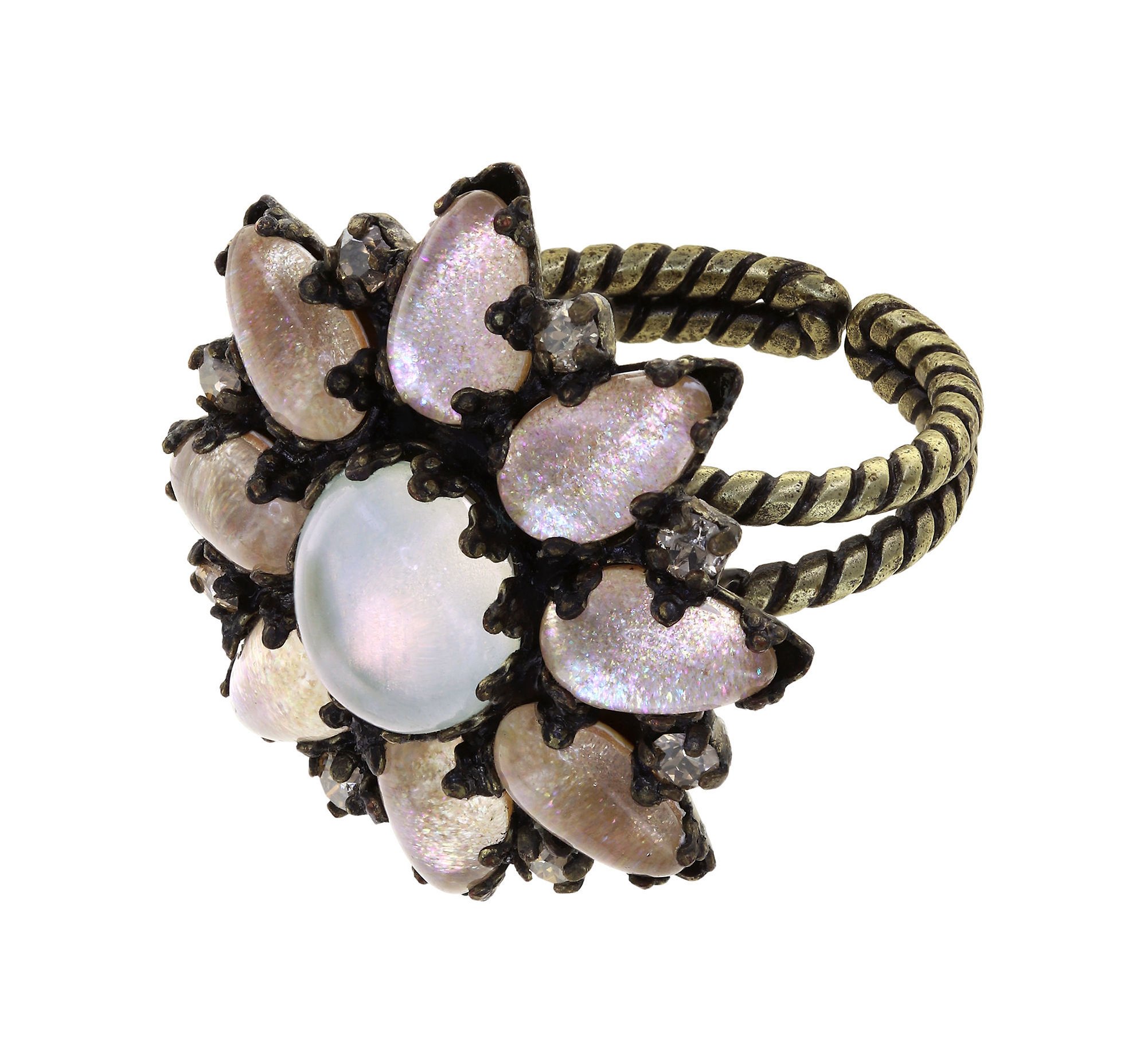 Bild für Ring Mary Queen of Scots Champagner Weiß / beige 