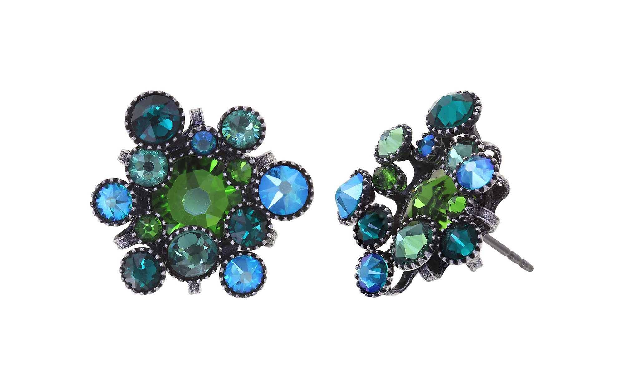 image for Earring Stud Alien Caviar Emerald Greens Green 