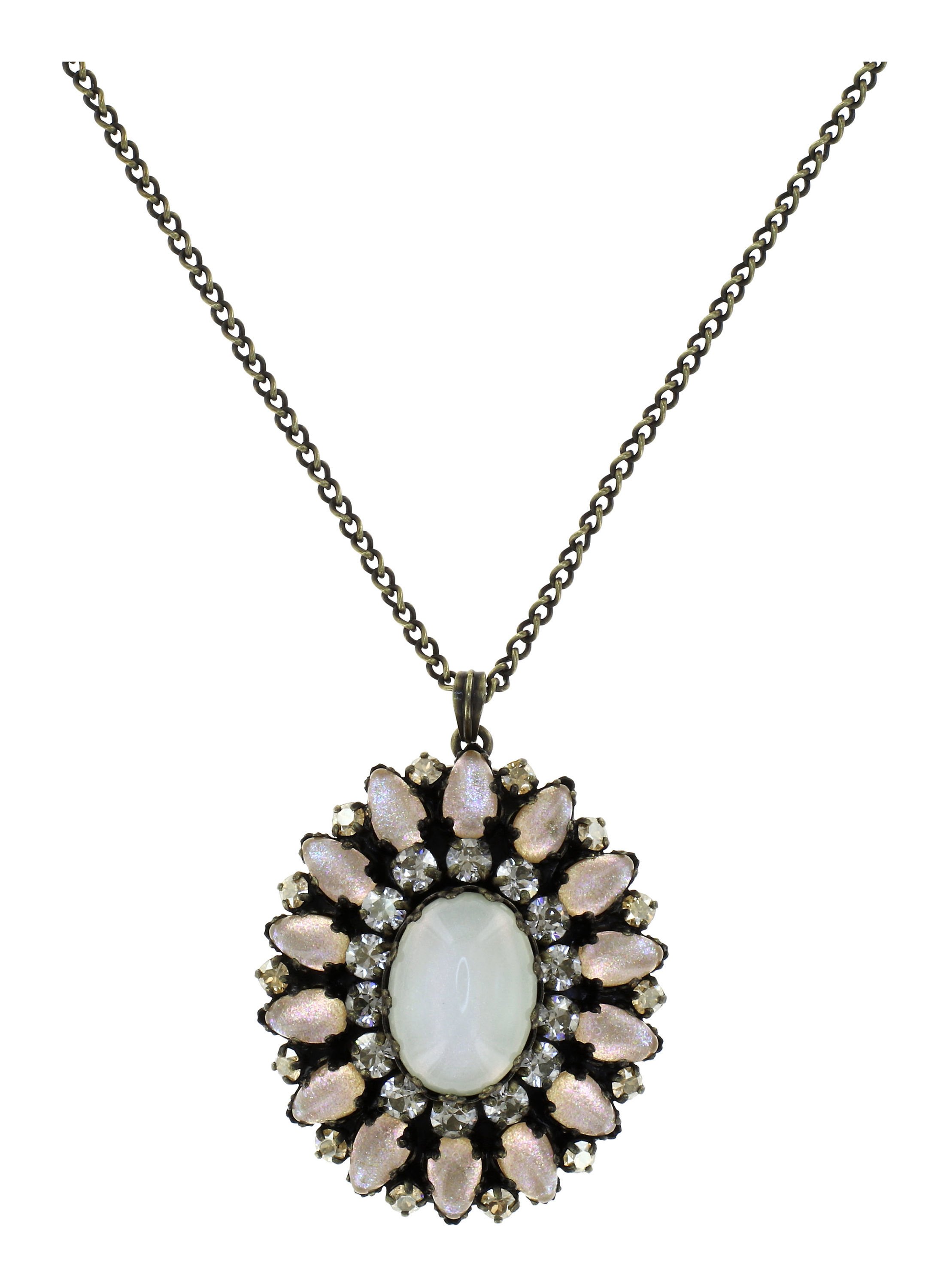 image for Necklace Pendant (Long) Mary Queen of Scots Champagne white/beige 