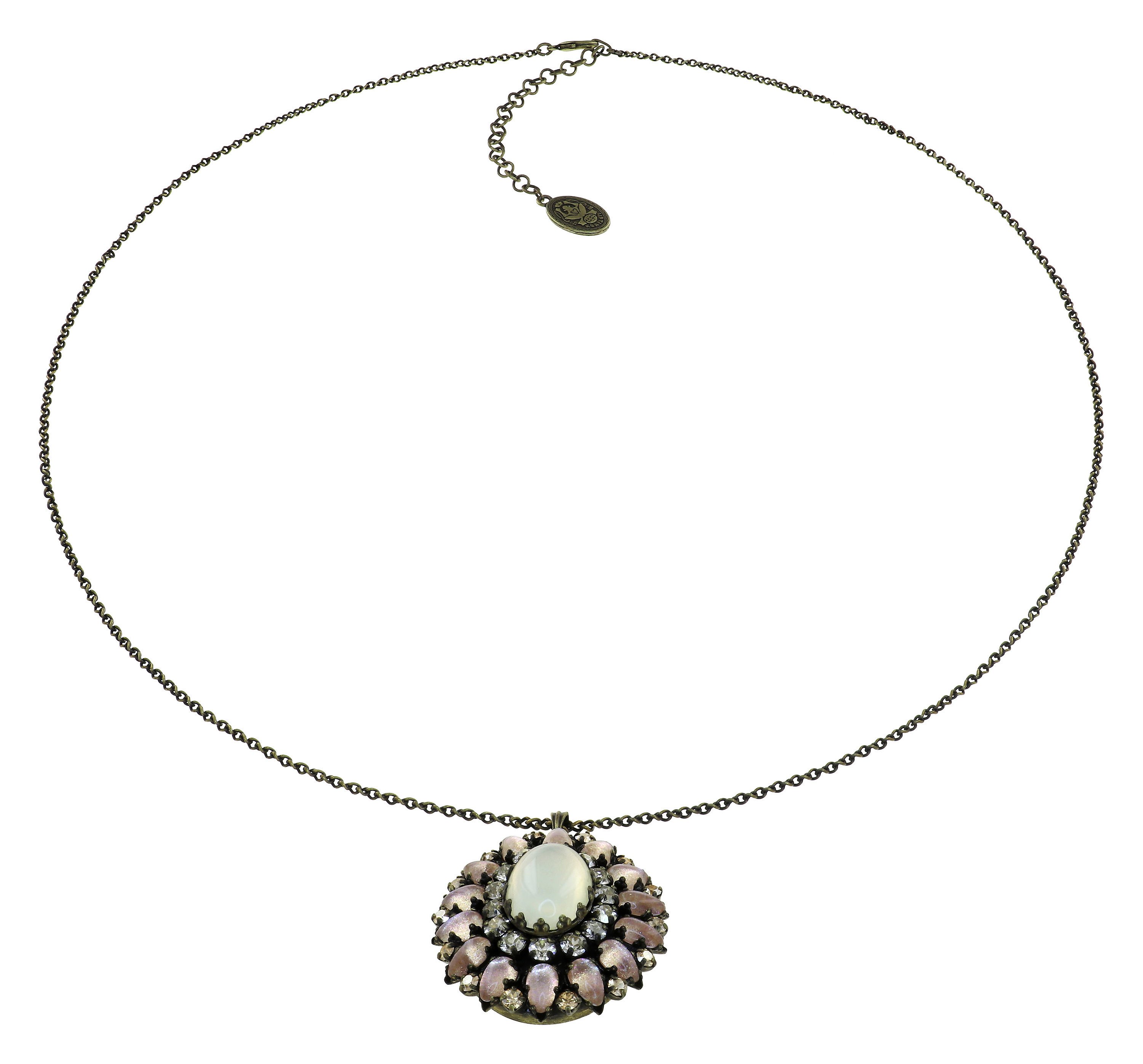 image pour Collier pendant (long) Mary Queen of Scots Champagne white/beige 