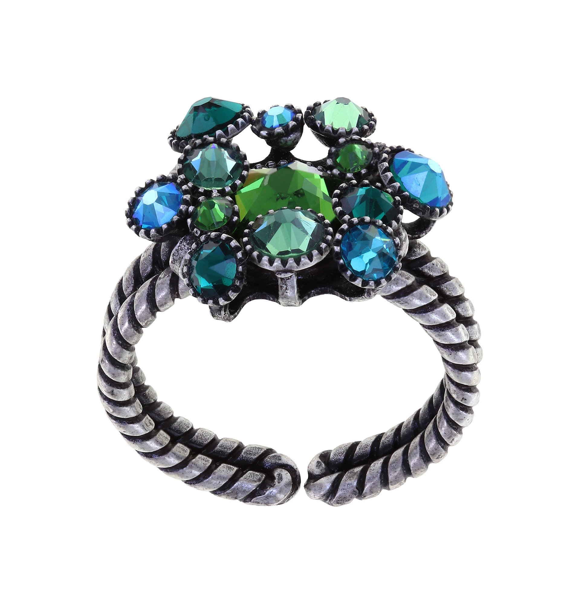 image pour Anneau Alien Caviar Verts Émeraude Green 