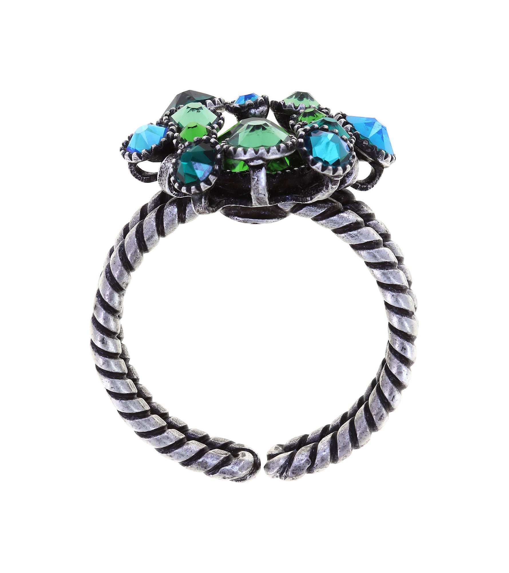 image pour Anneau Alien Caviar Verts Émeraude Green 