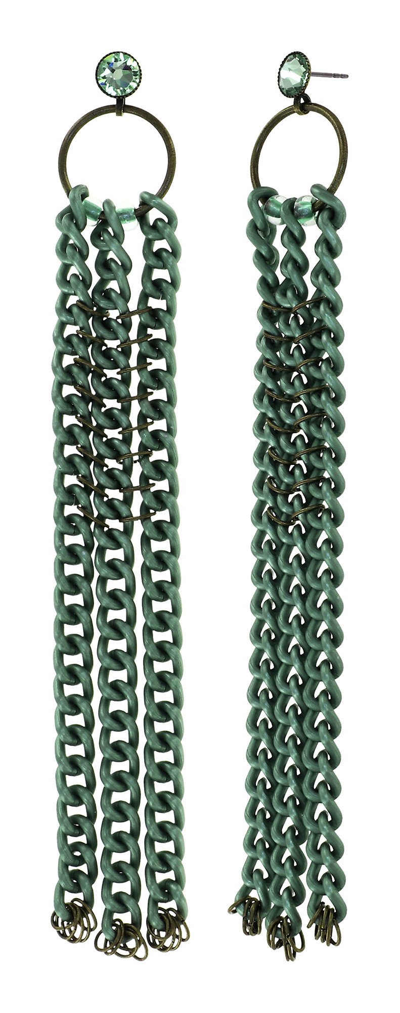 image pour Clou d'oreille pendant Unchained Vert  