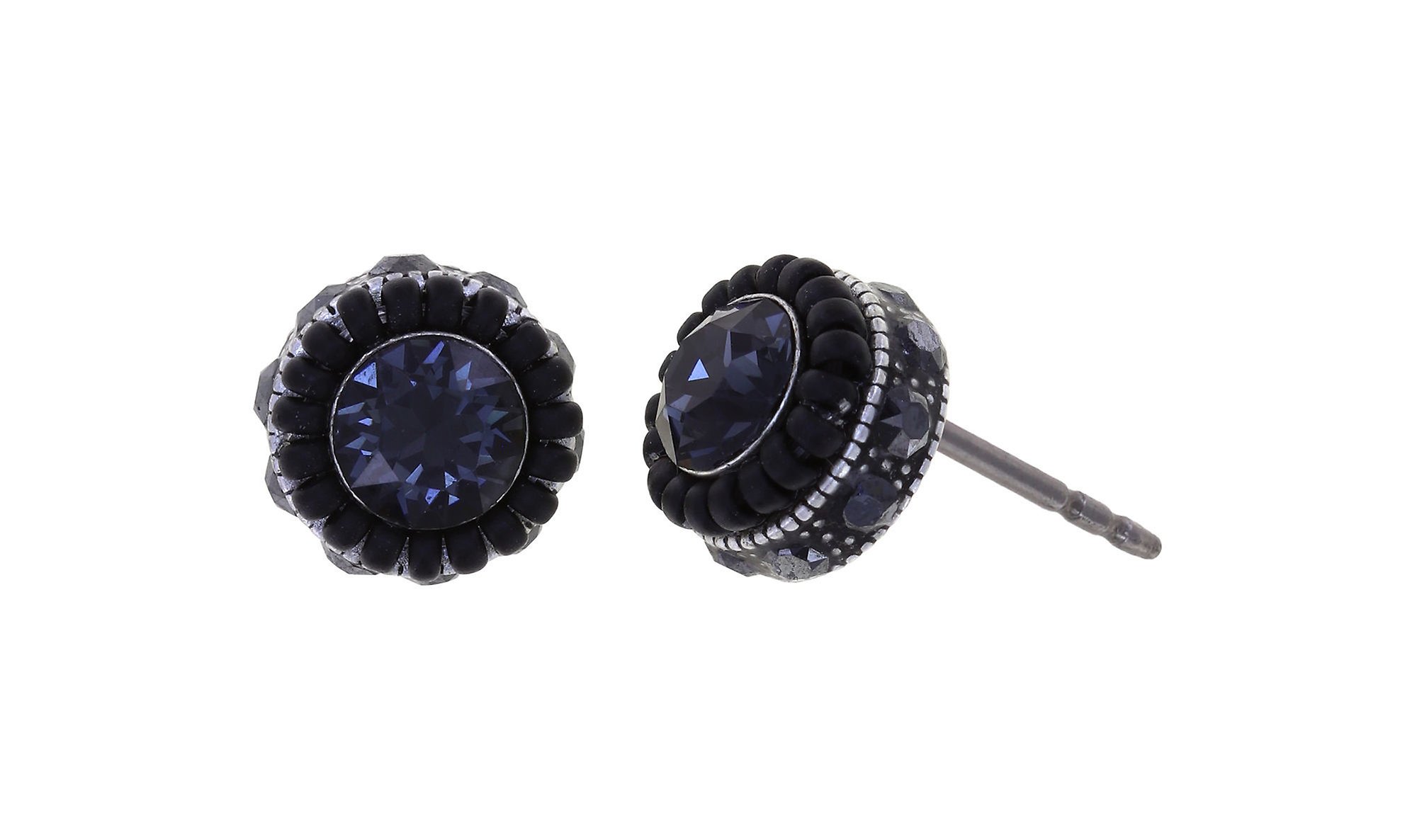 image for Earring Stud African Glam Black  