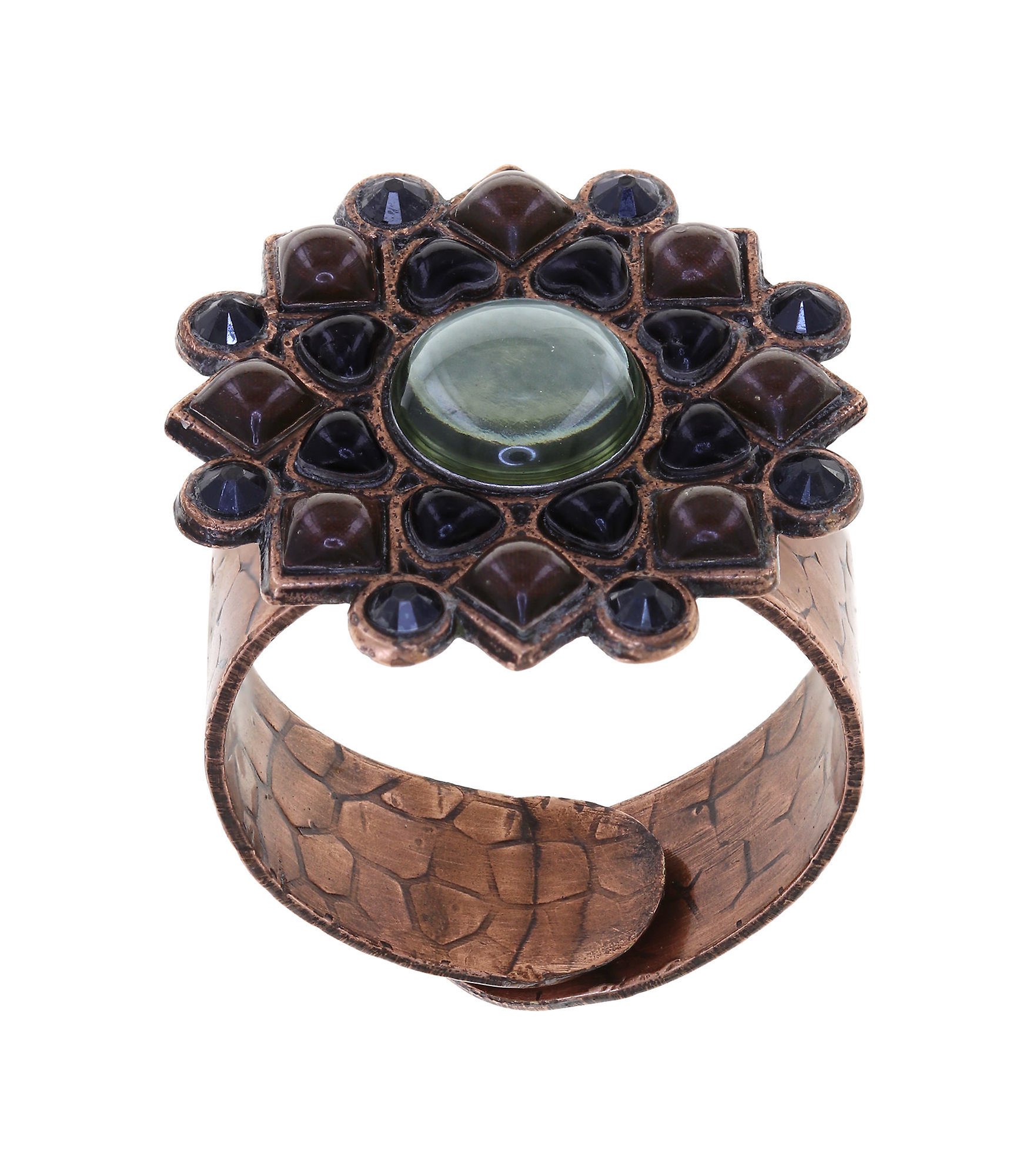 Bild für Ring Mandala Schwarz  klein