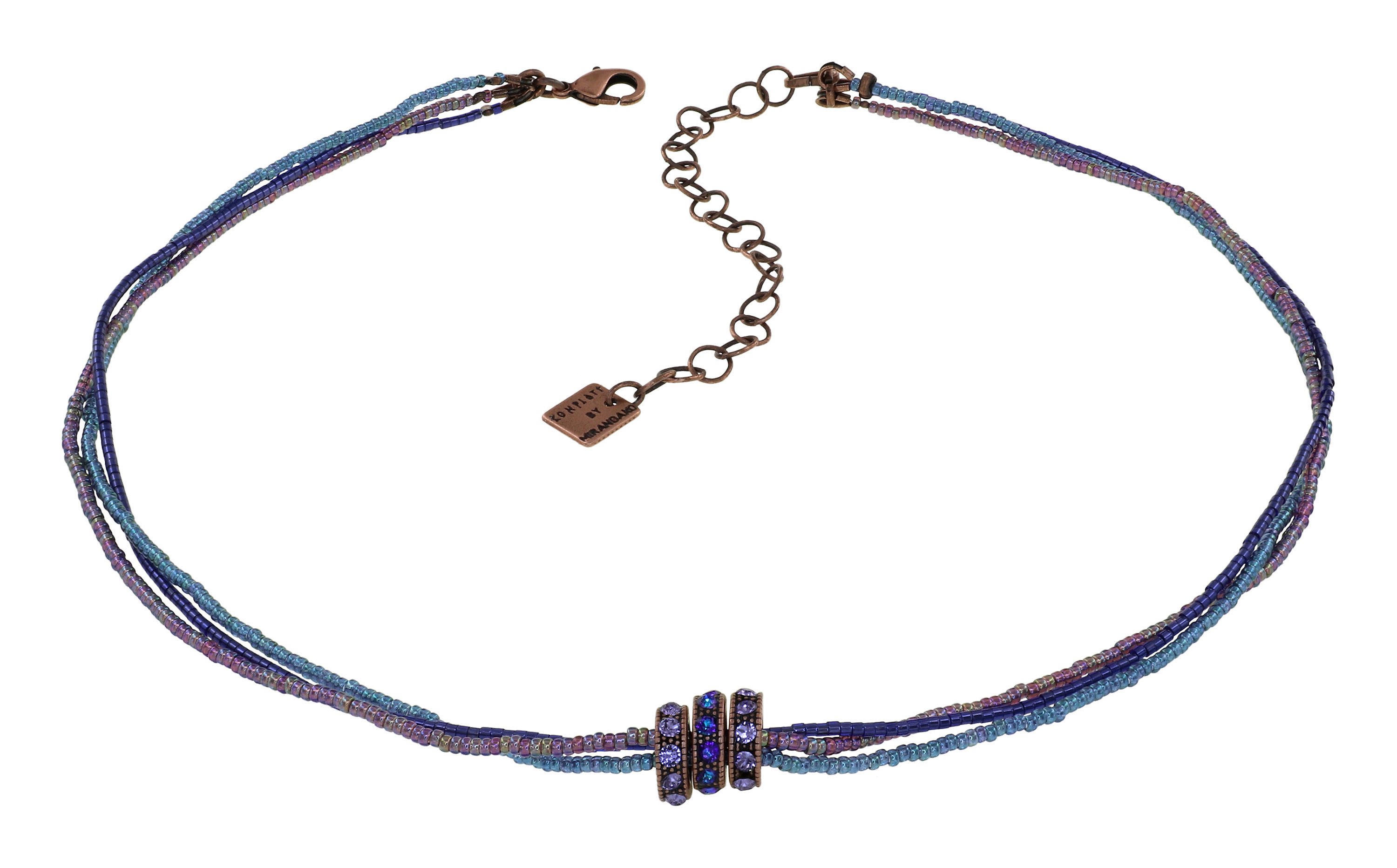 Bild für Halskette African Glam Dunkles Aquamarin Blau 