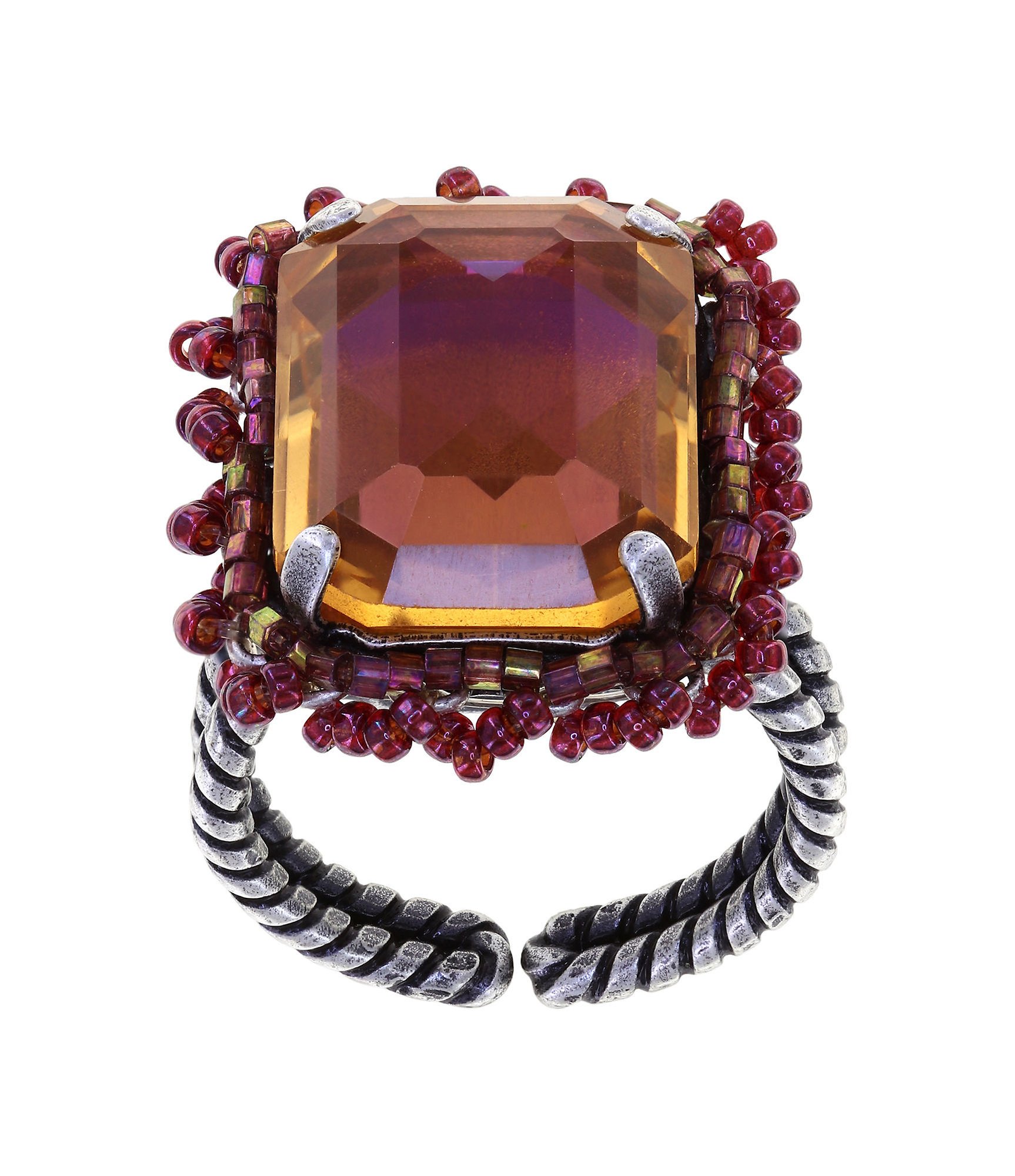 Bild für Ring African Glam Weiches Rosalind Pink Brown Größe M
