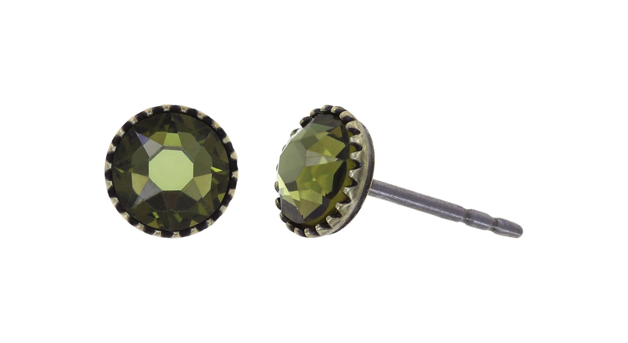 image pour Clou d'oreille plat Black Jack Vert Khaki SS 20