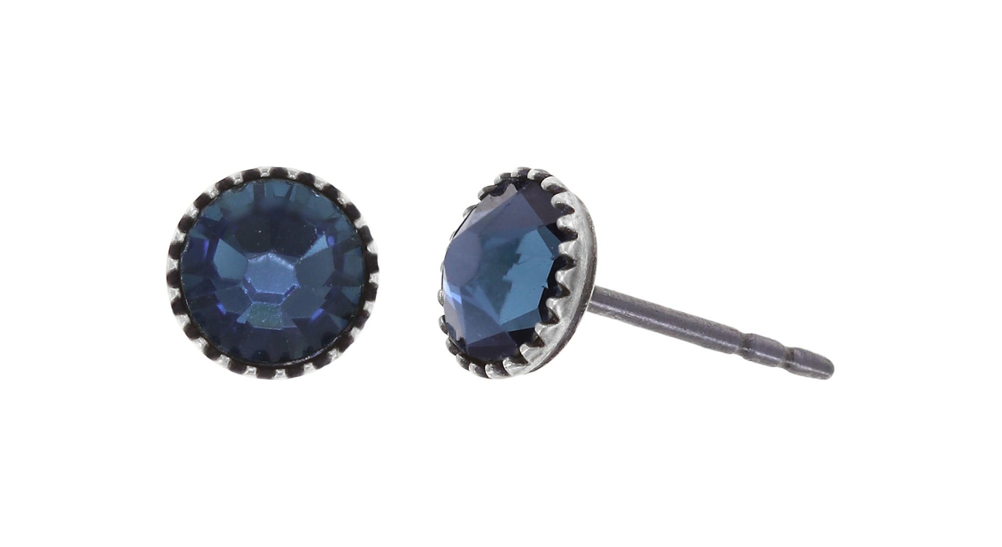 image pour Clou d'oreille plat Black Jack Bleu Denim Blue SS 20