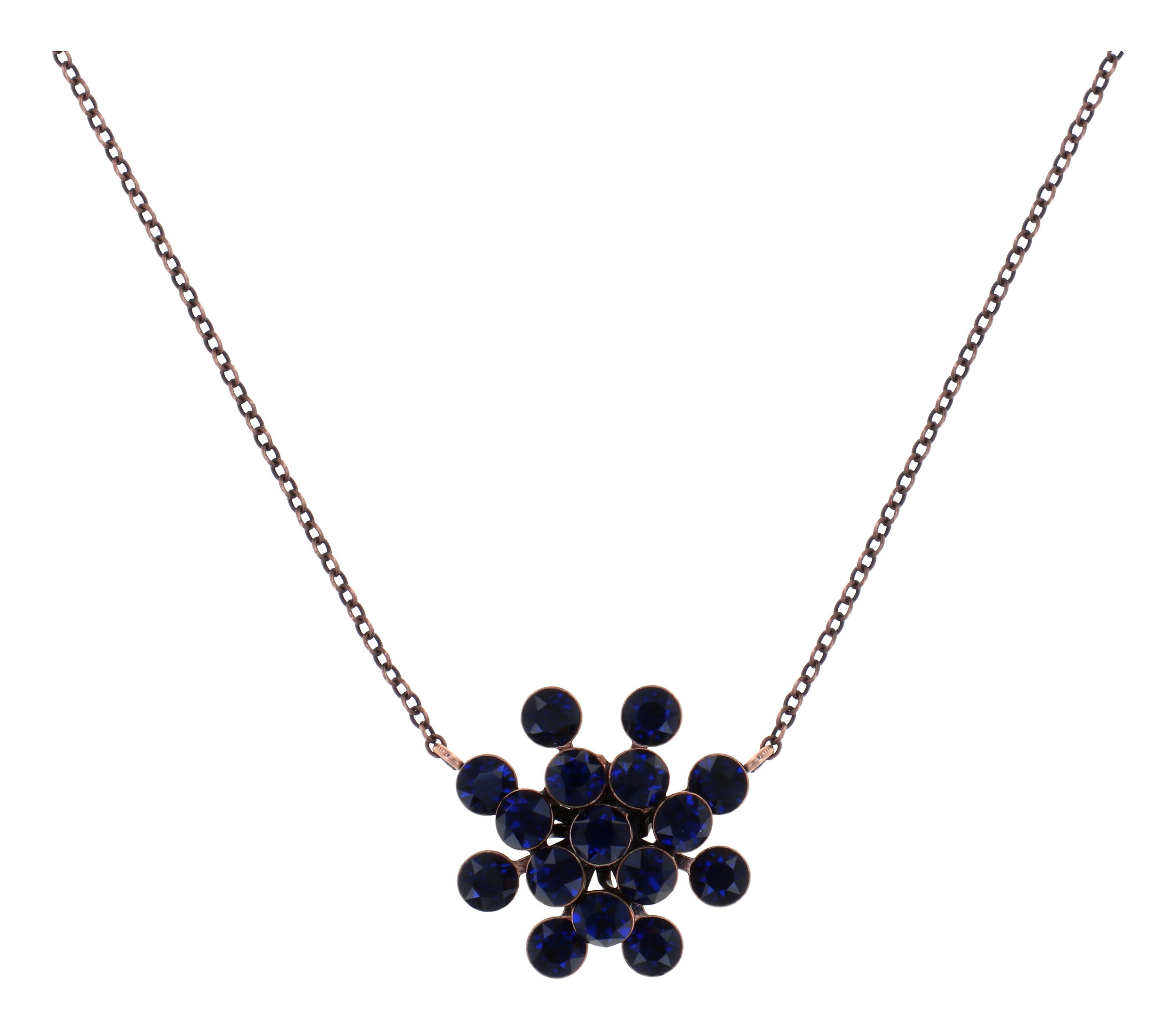 image for Necklace pendant Magic Fireball Night Blue dark blue Classic Size (21mm Ø)