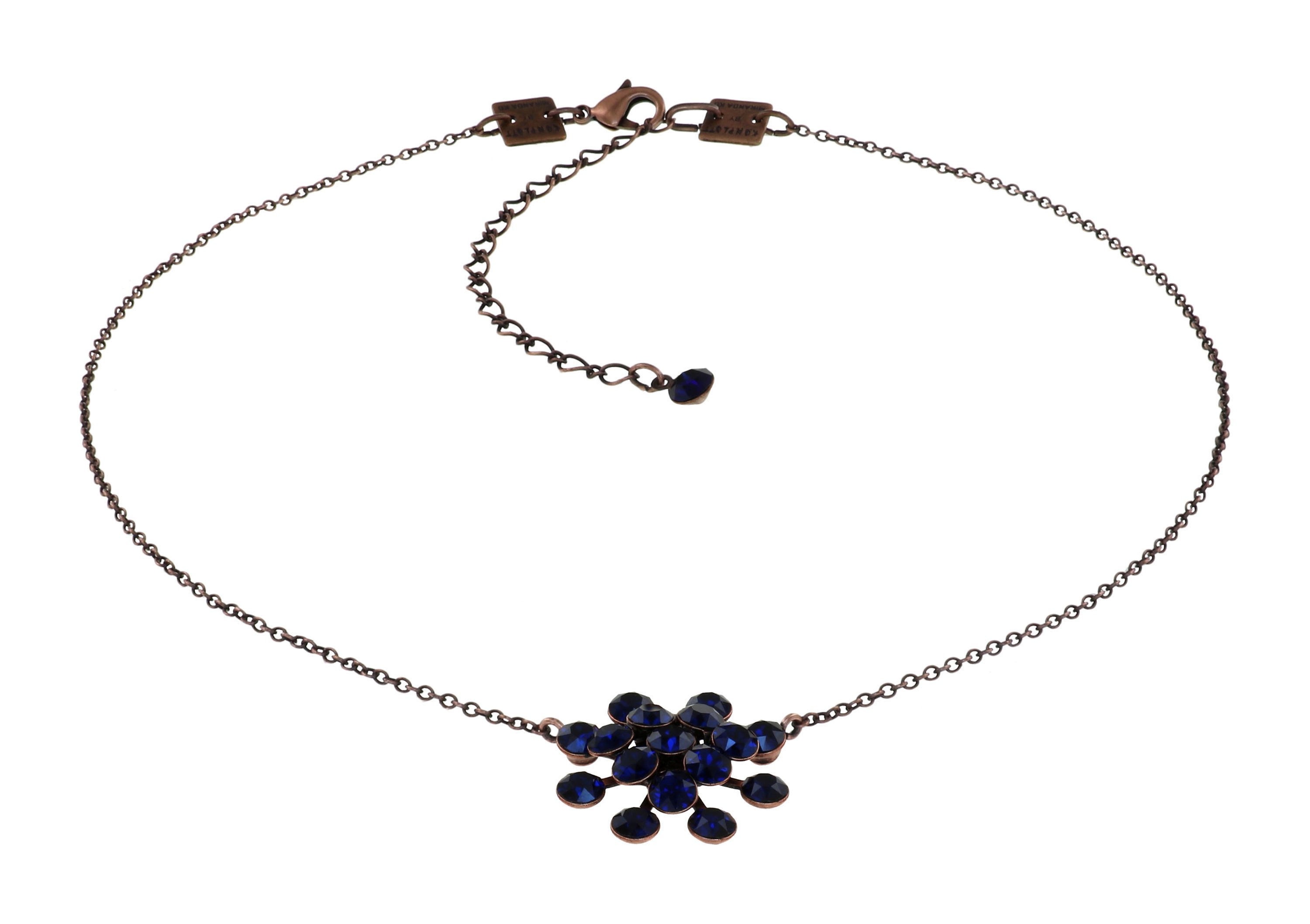 image pour Collier pendant Magic Fireball Bleu Nuit dark blue Classic Size (21mm Ø)