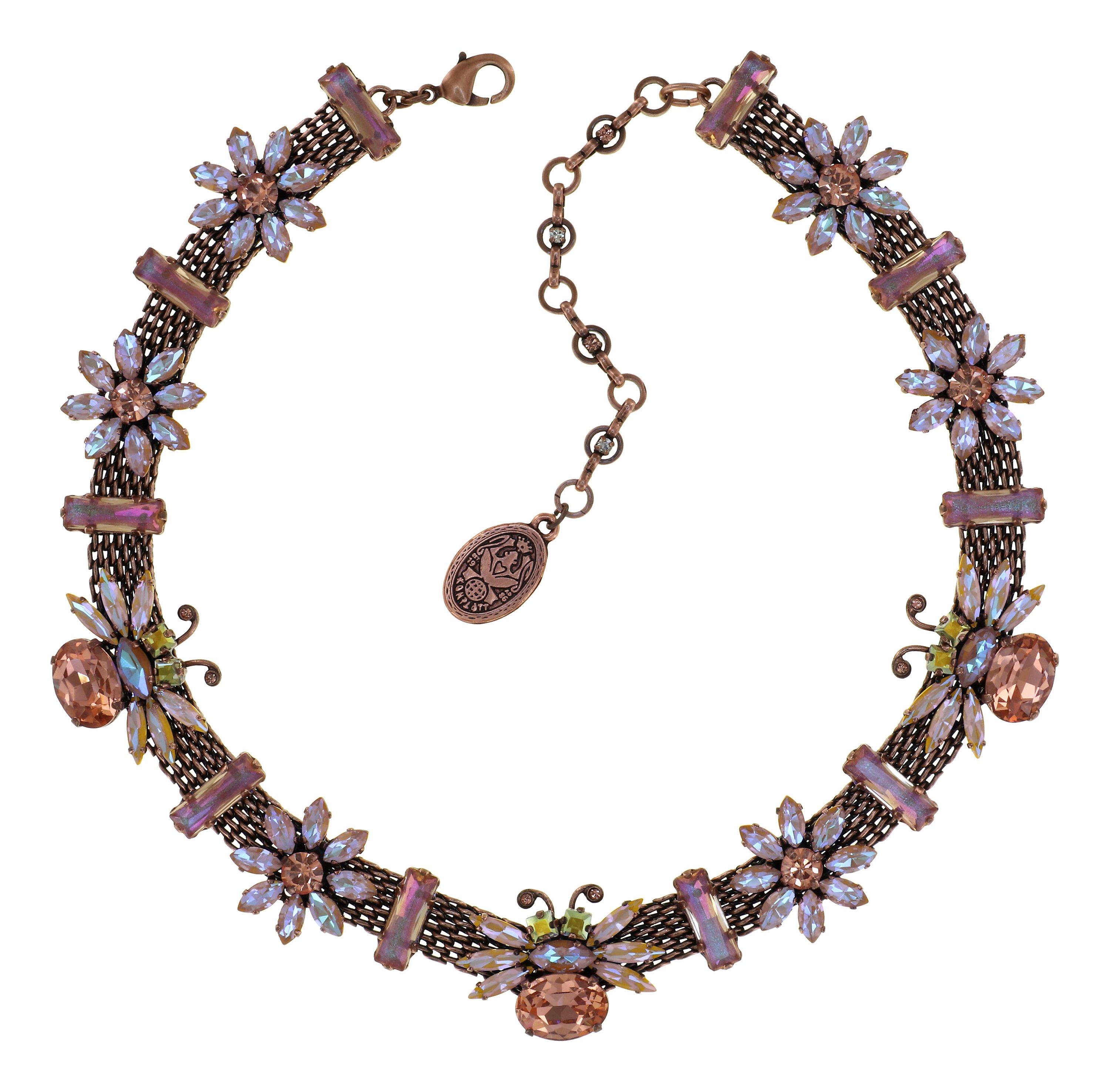 image for Necklace Collier Love Bugs Bilitis Beige 