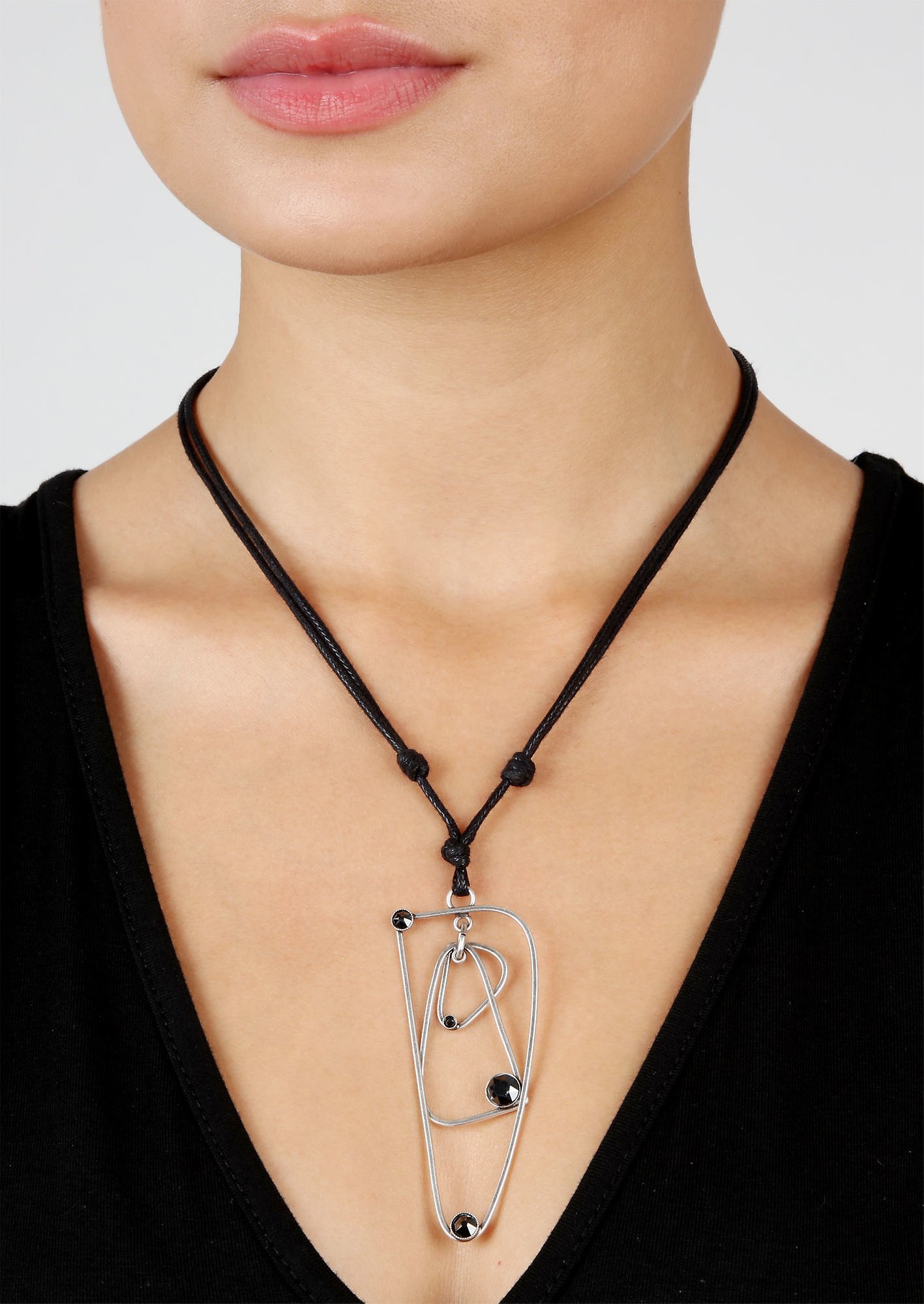 image pour Collier nœud Wireworks Éclat De Carbone Black 