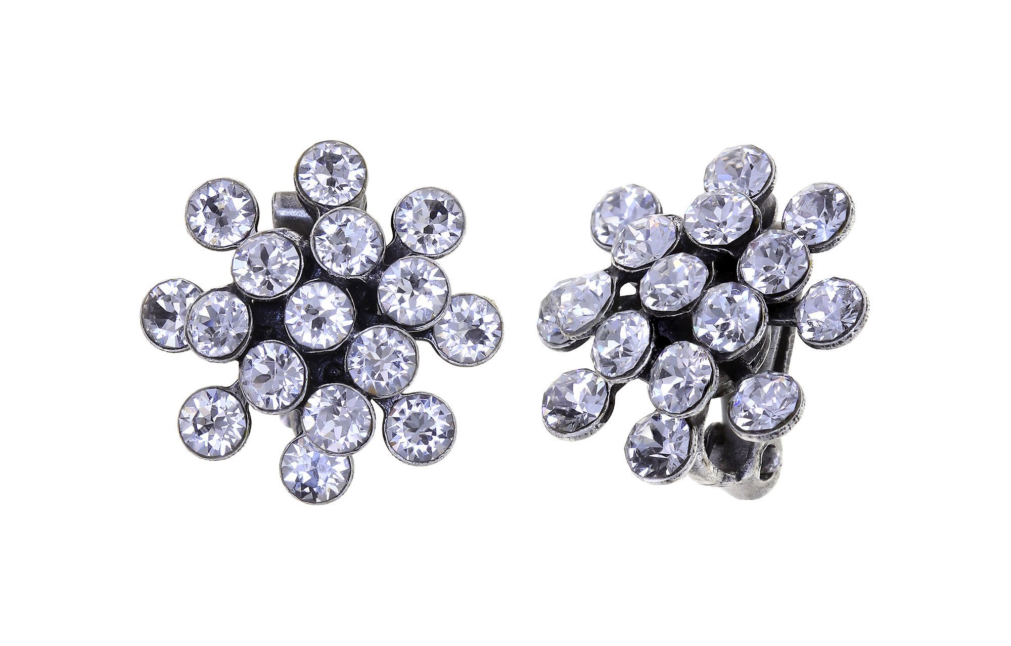 image pour Boucles d'oreilles Clip Magic Fireball Cristal Clair white mini