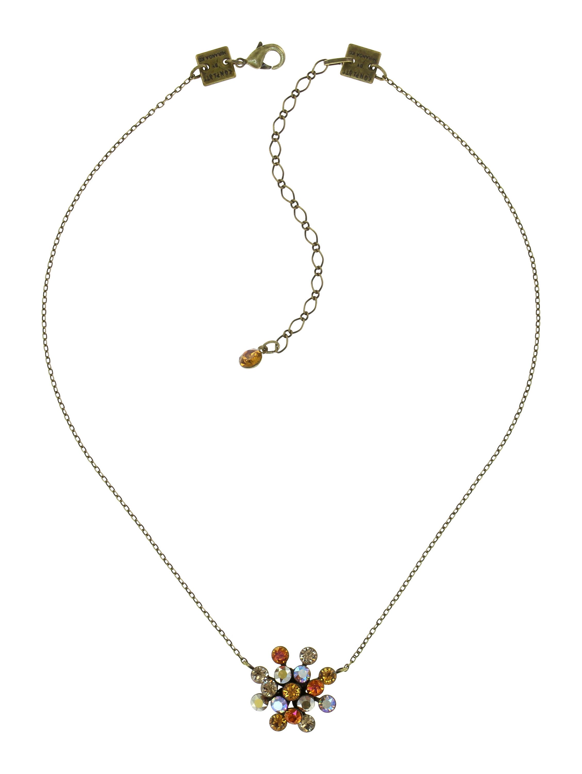 Bild für Halskette mit Anhänger Magic Fireball Bernstein Gelb Classic Size (21mm Ø)