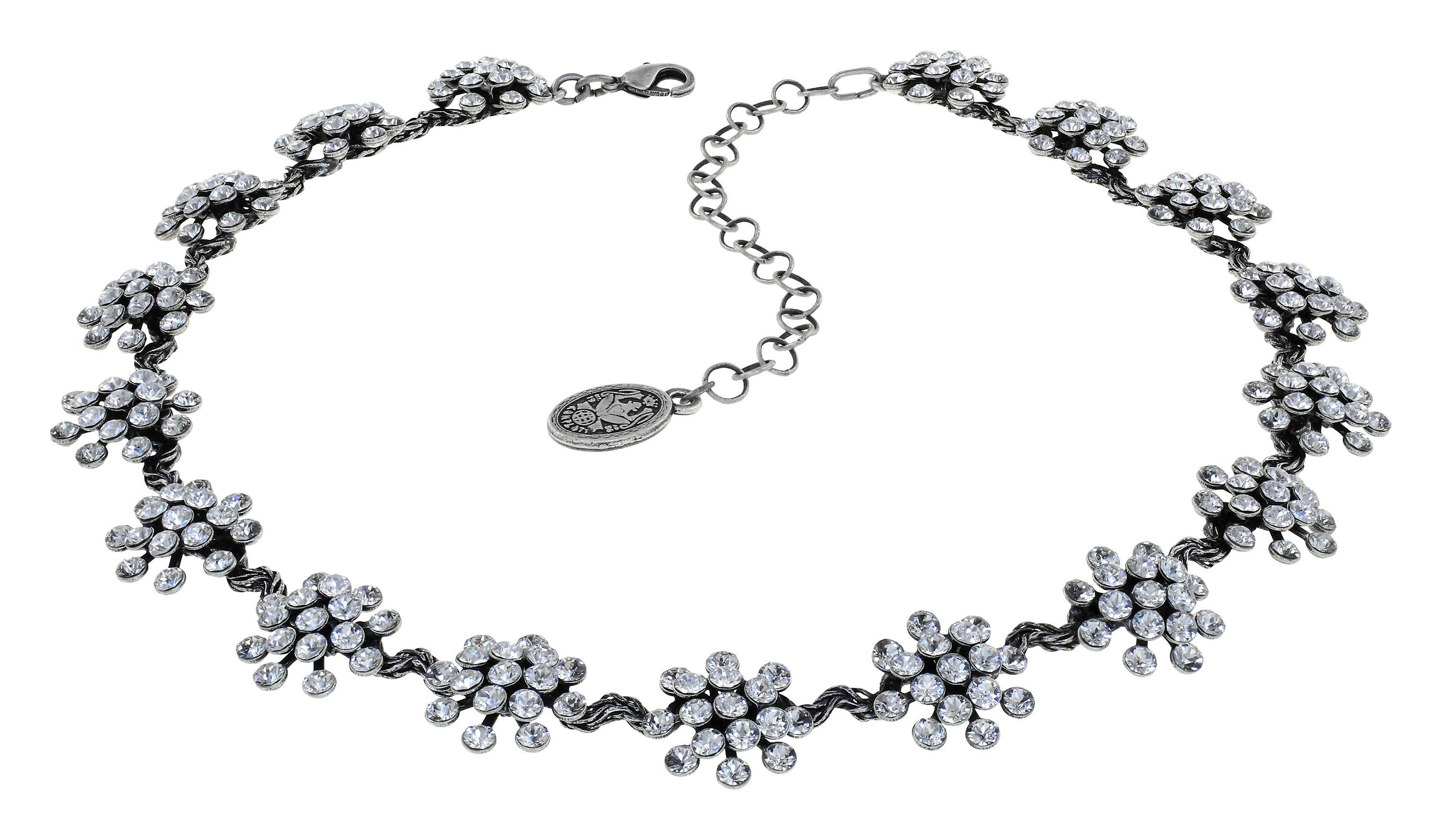 Bild für Halskette Collier Magic Fireball Kristallklar Weiß mini