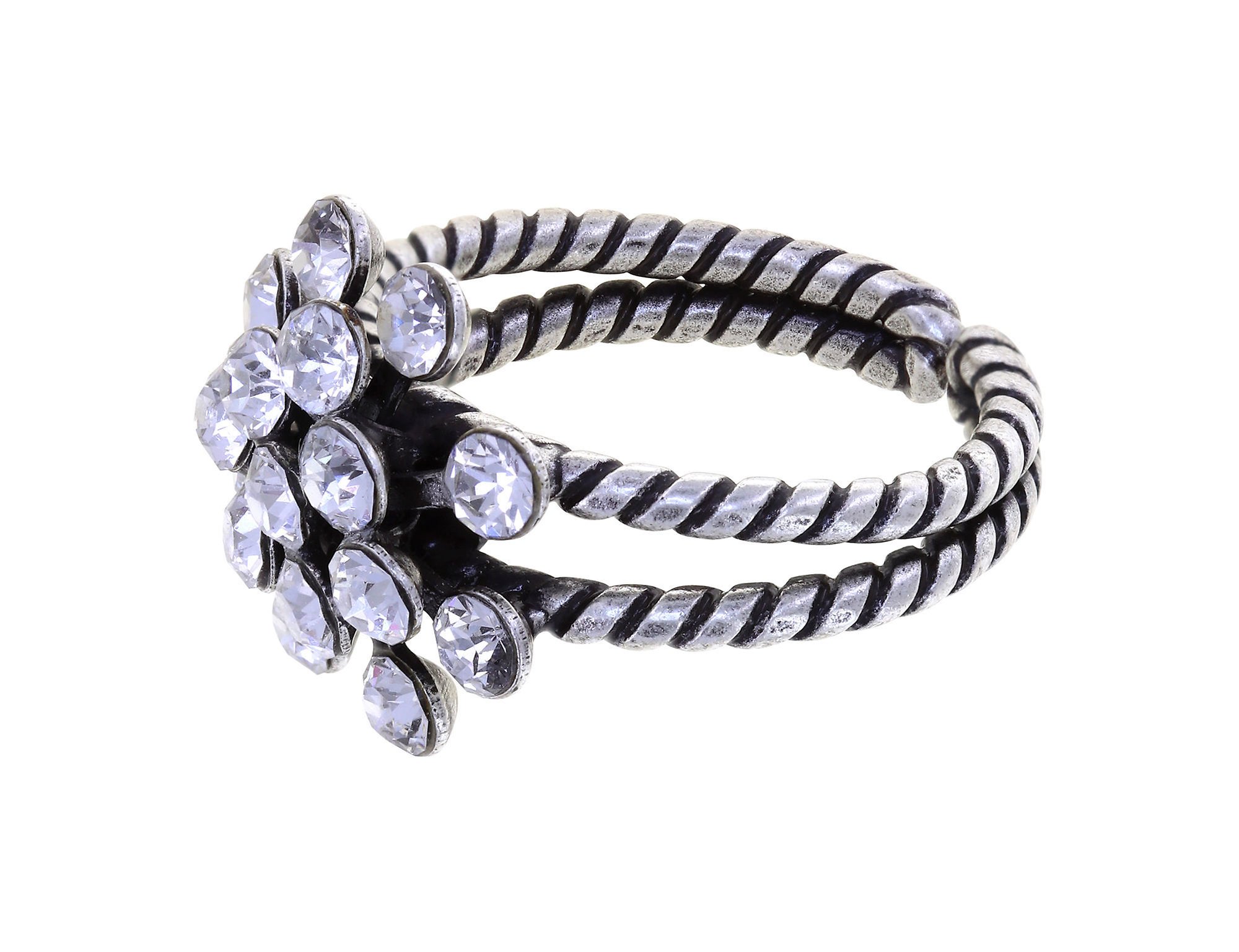 image pour Anneau Magic Fireball Cristal Clair white mini