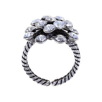 image pour Ring Magic Fireball Silver Shade white Classic Size (21mm Ø)